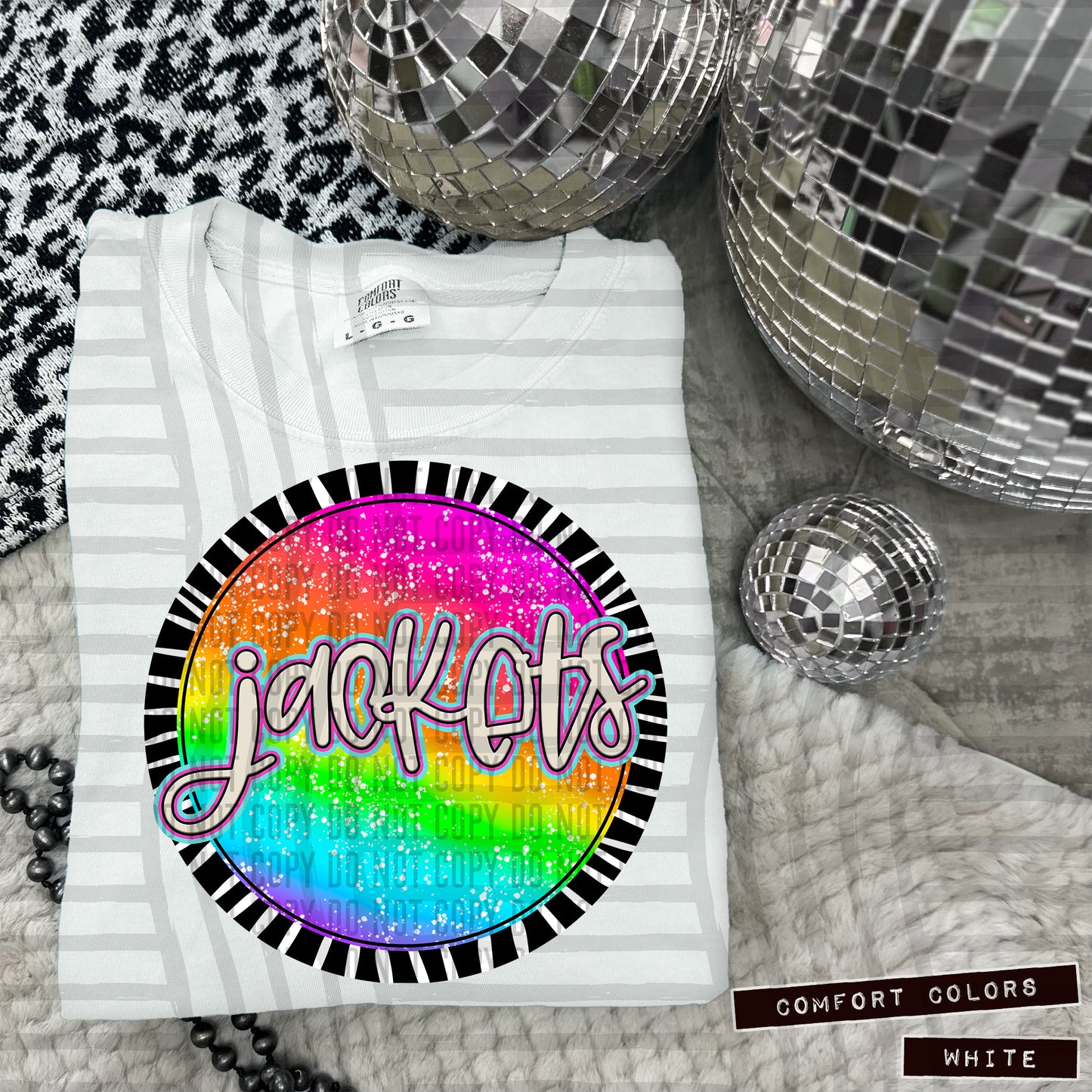 Rainbow Splatter Circles Mascots - Digital Download 300DPI PNG FILE