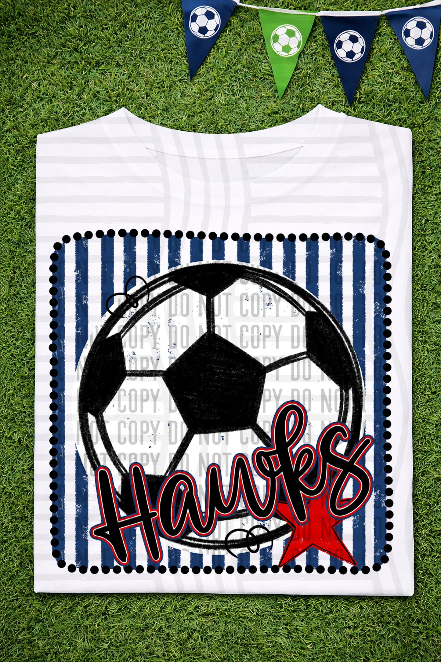 Soccer RWB Framed -  Custom + DROPDOWN - 300 DPI digital download