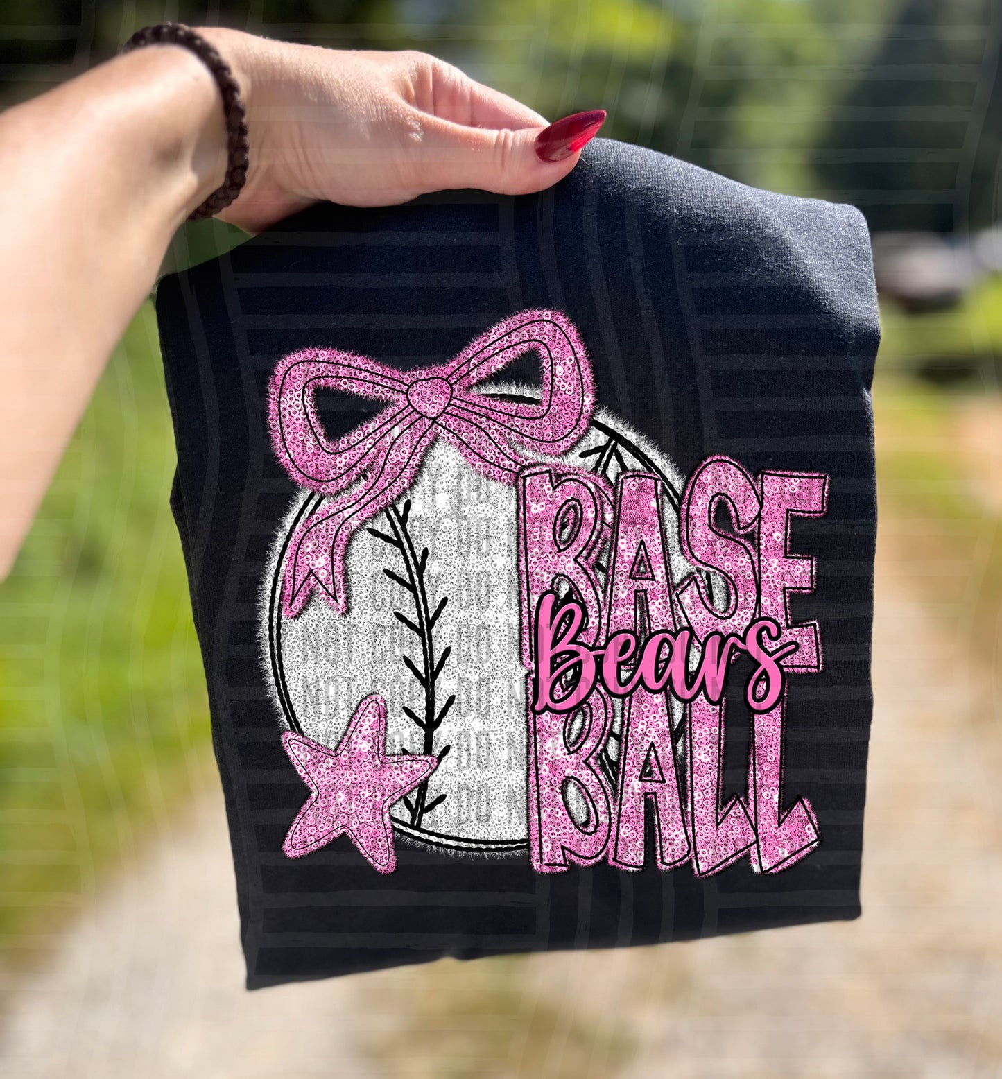 Baseball Mascots - Faux Sequin - Custom + Dropdown - 300 dpi Digital Download