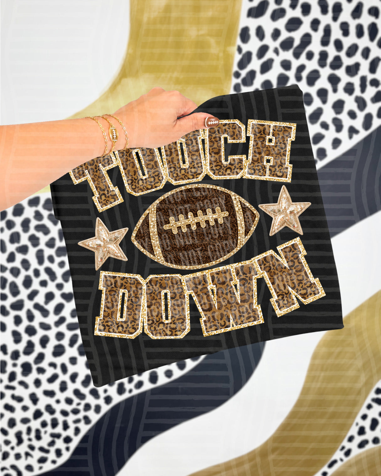TOUCHDOWN FAUX CHENILLE CC 2608-0006- Digital Download 300 DPI PNG FILE