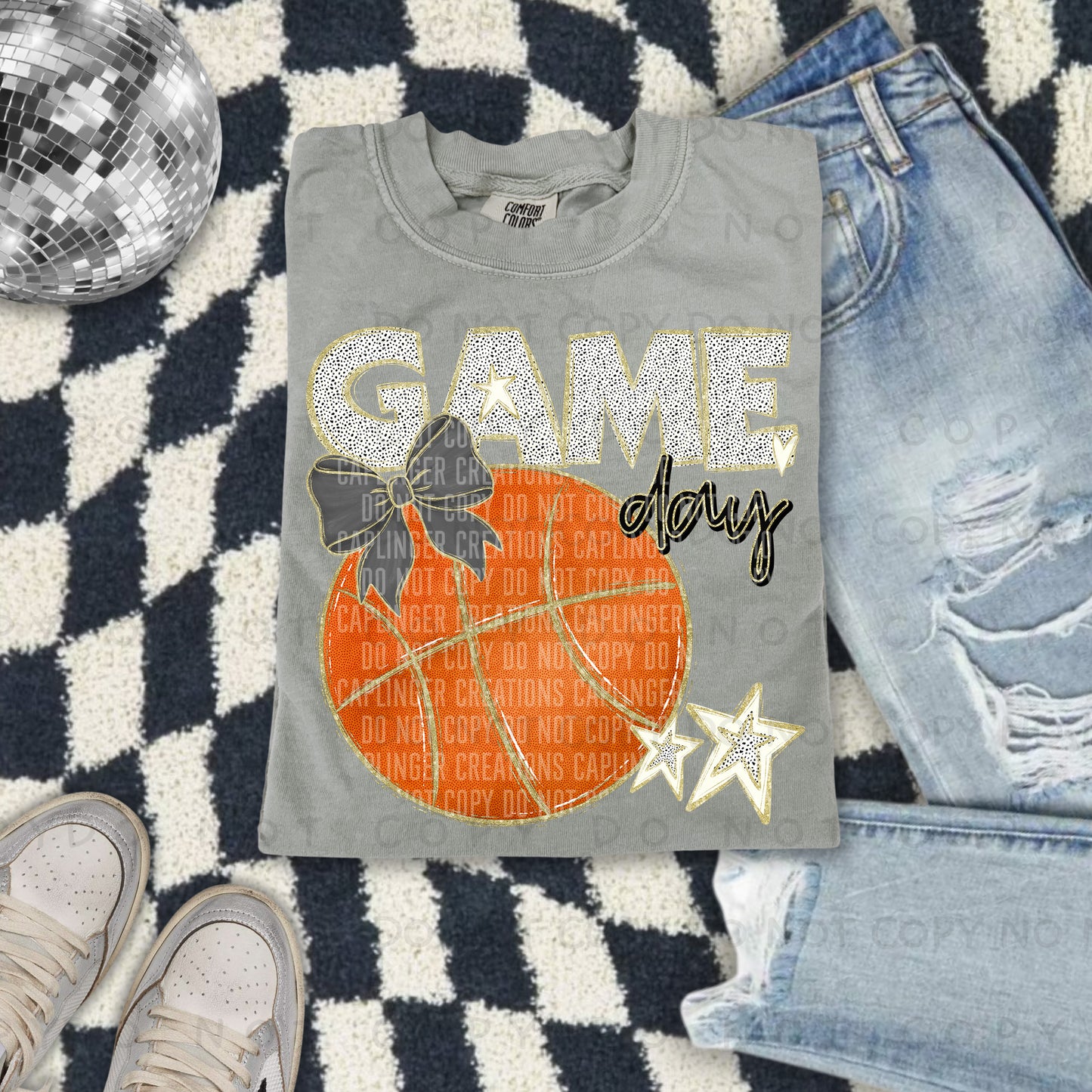 Game Day Basketball - Color Dropdown Digital Download 300DPI PNG FILE