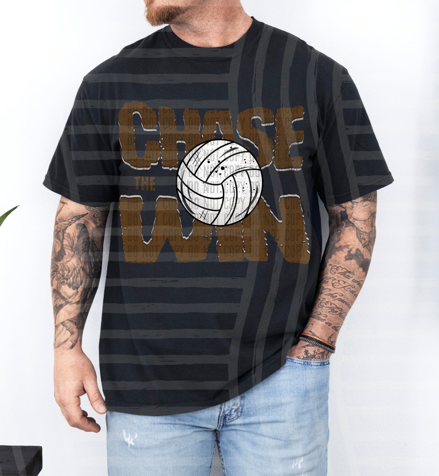 Chase the Win VOLLEYBALL - Color Dropdown Digital Download 300DPI PNG FILE