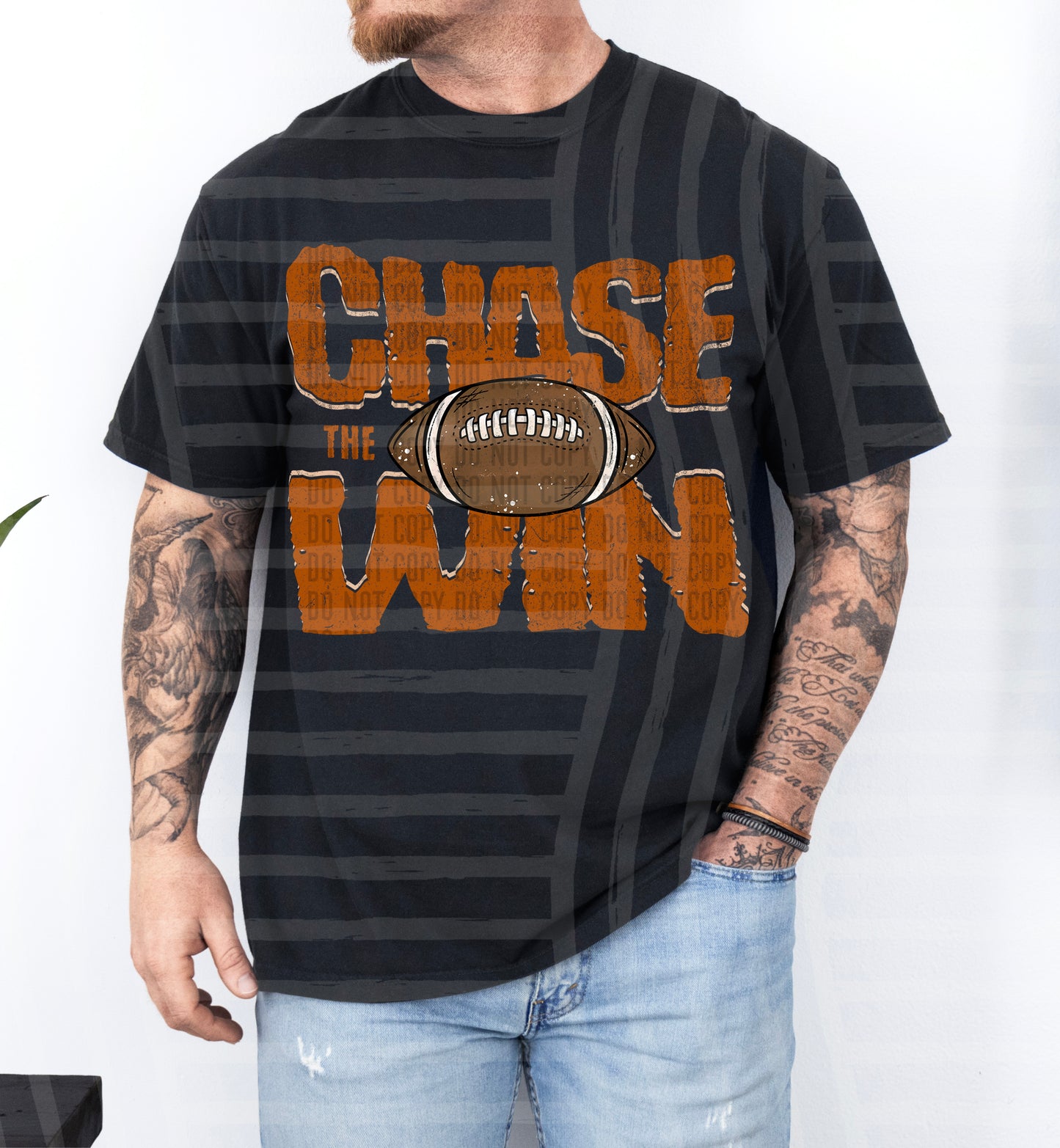 Chase the Win FOOTBALL - Color Dropdown Digital Download 300DPI PNG FILE