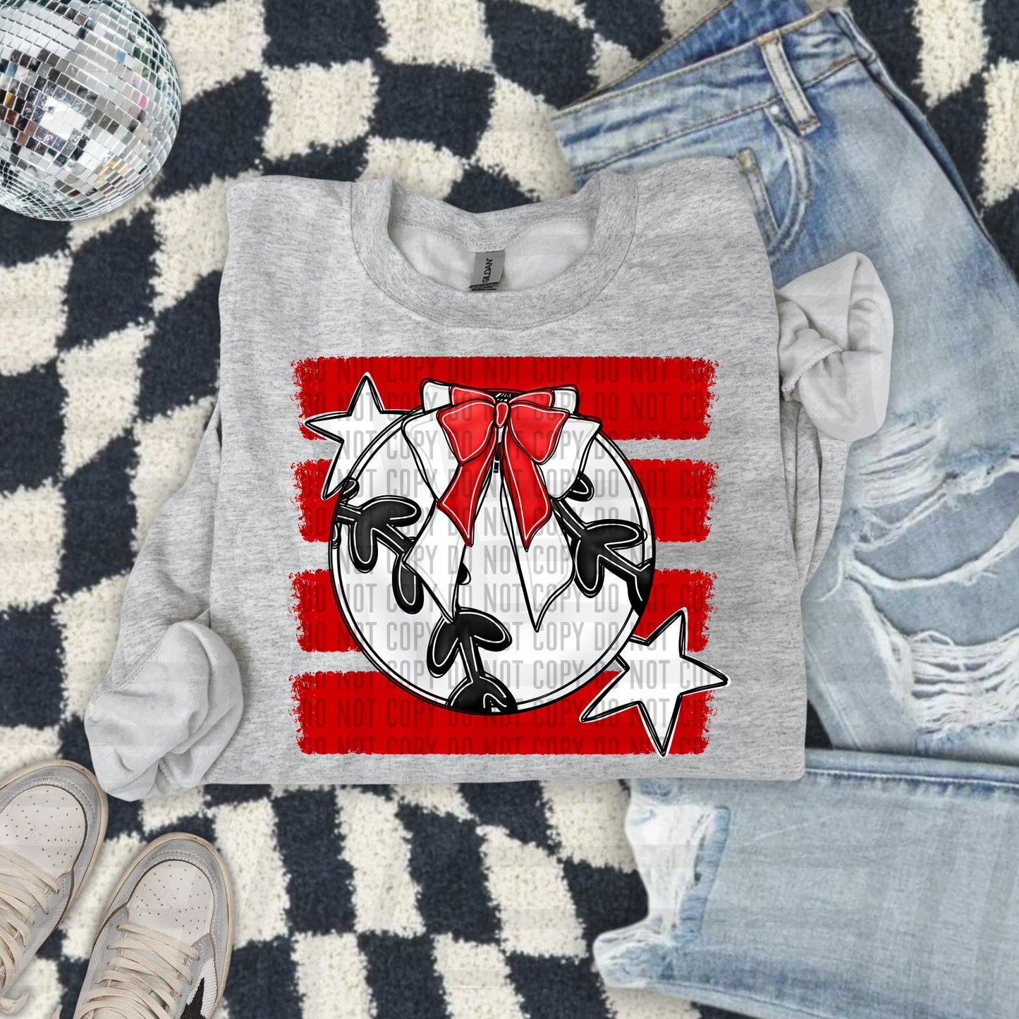 BASEBALL BOW BOW CC 2608-0013- Color Dropdown Digital Download 300DPI PNG FILE