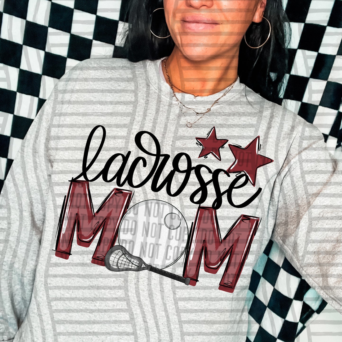 Lacrosse Mom - Color Dropdown Digital Download 300DPI PNG FILE