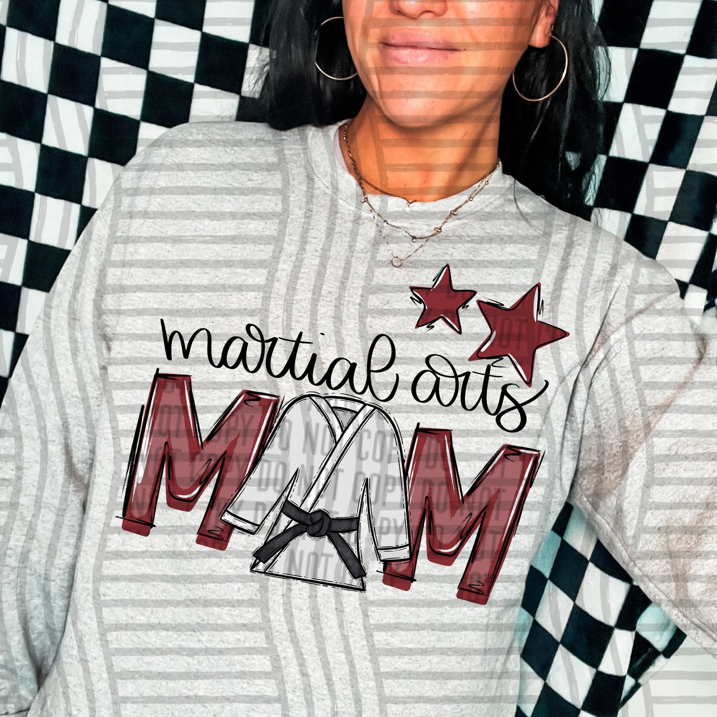 Martial Arts Mom - Color Dropdown Digital Download 300DPI PNG FILE