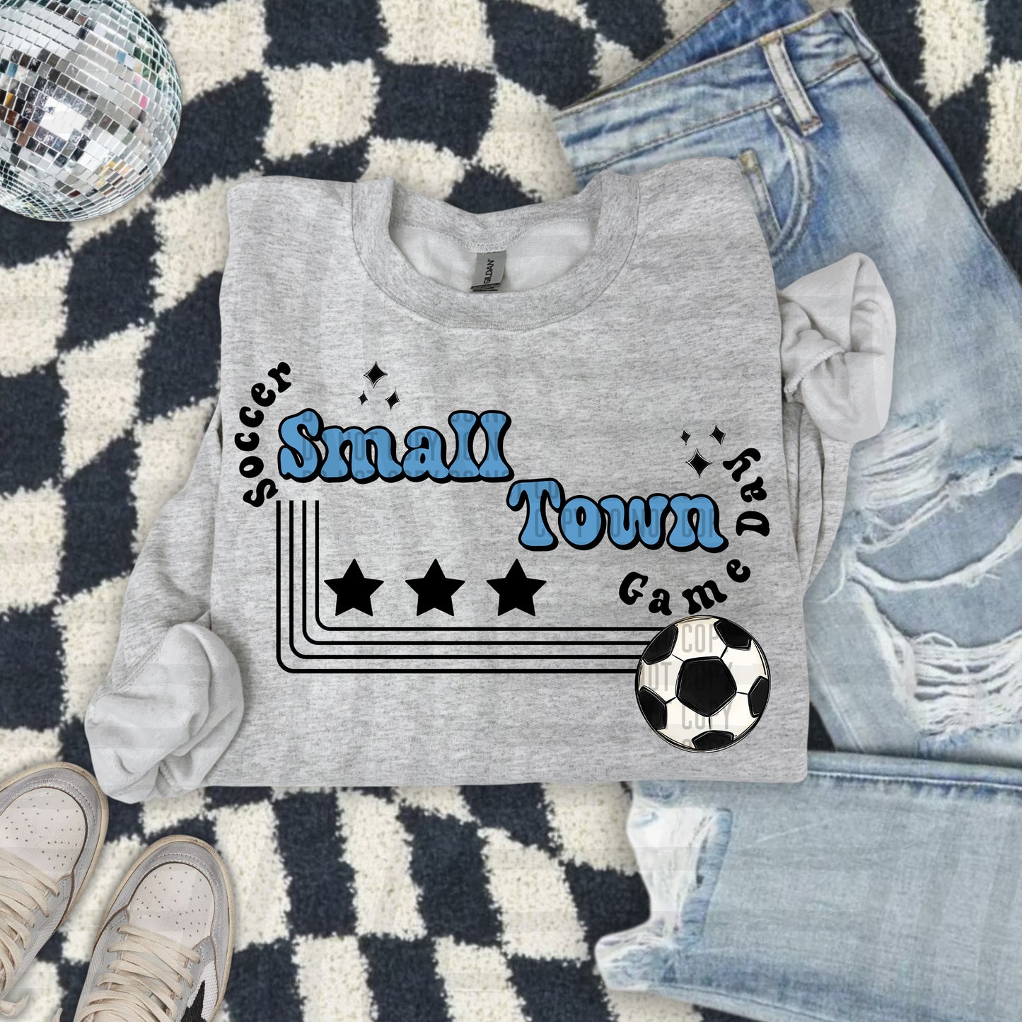 SOCCER - Small town - Color Dropdown Digital Download 300DPI PNG FILE