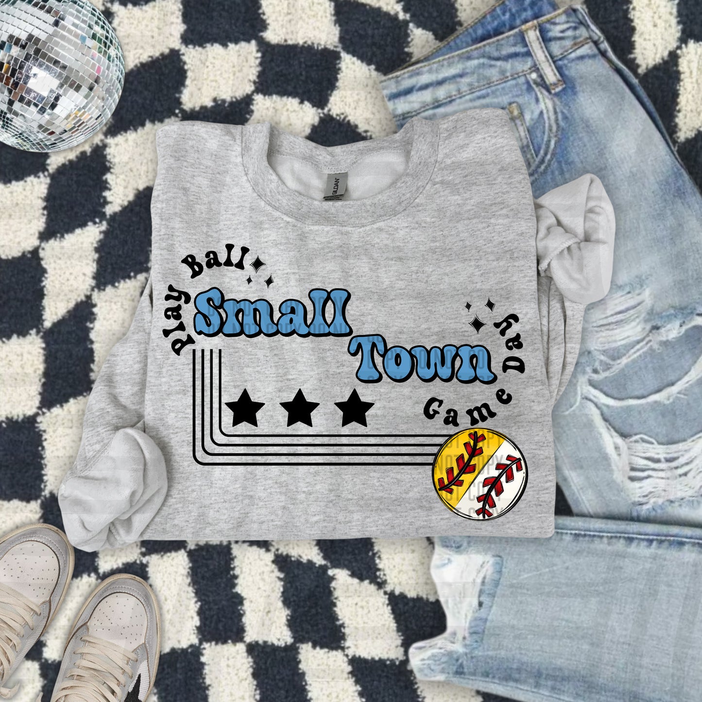 HALF/HALF - Small town - Color Dropdown Digital Download 300DPI PNG FILE
