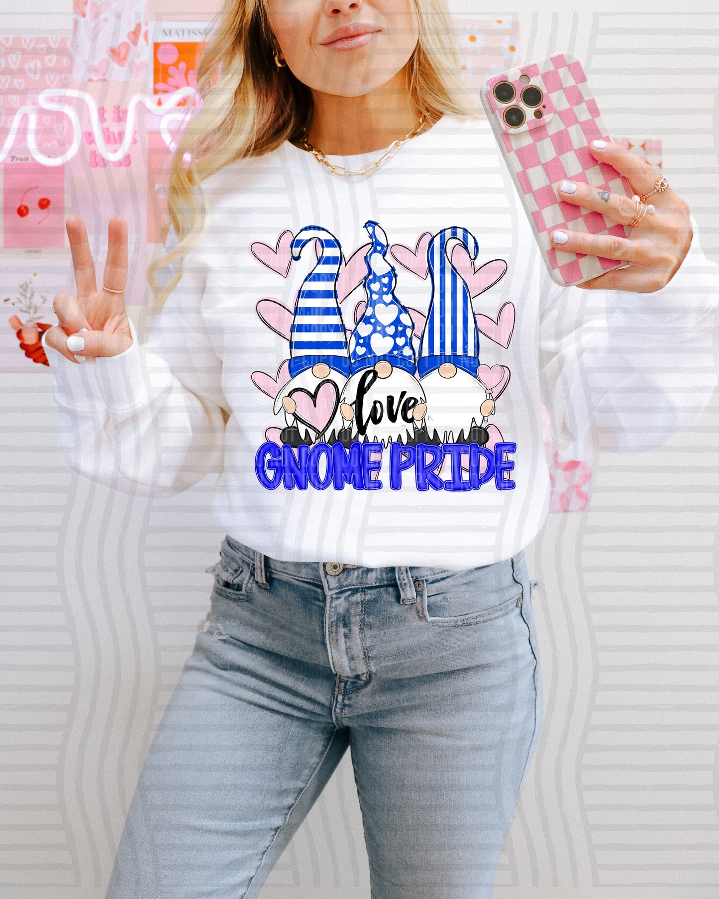 Vday Gnomes Pride - Color Dropdown Digital Download 300DPI PNG FILE