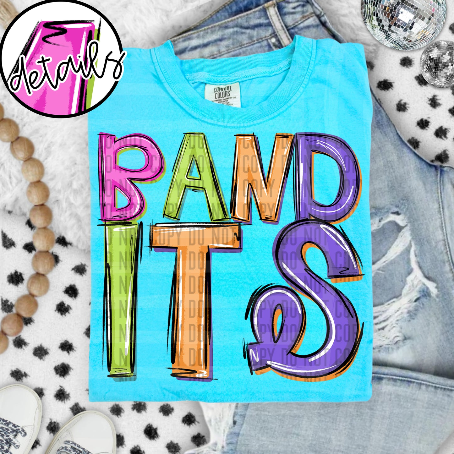 Neon Barbie Stacked - Custom + DROPDOWN - 300 DPI digital download