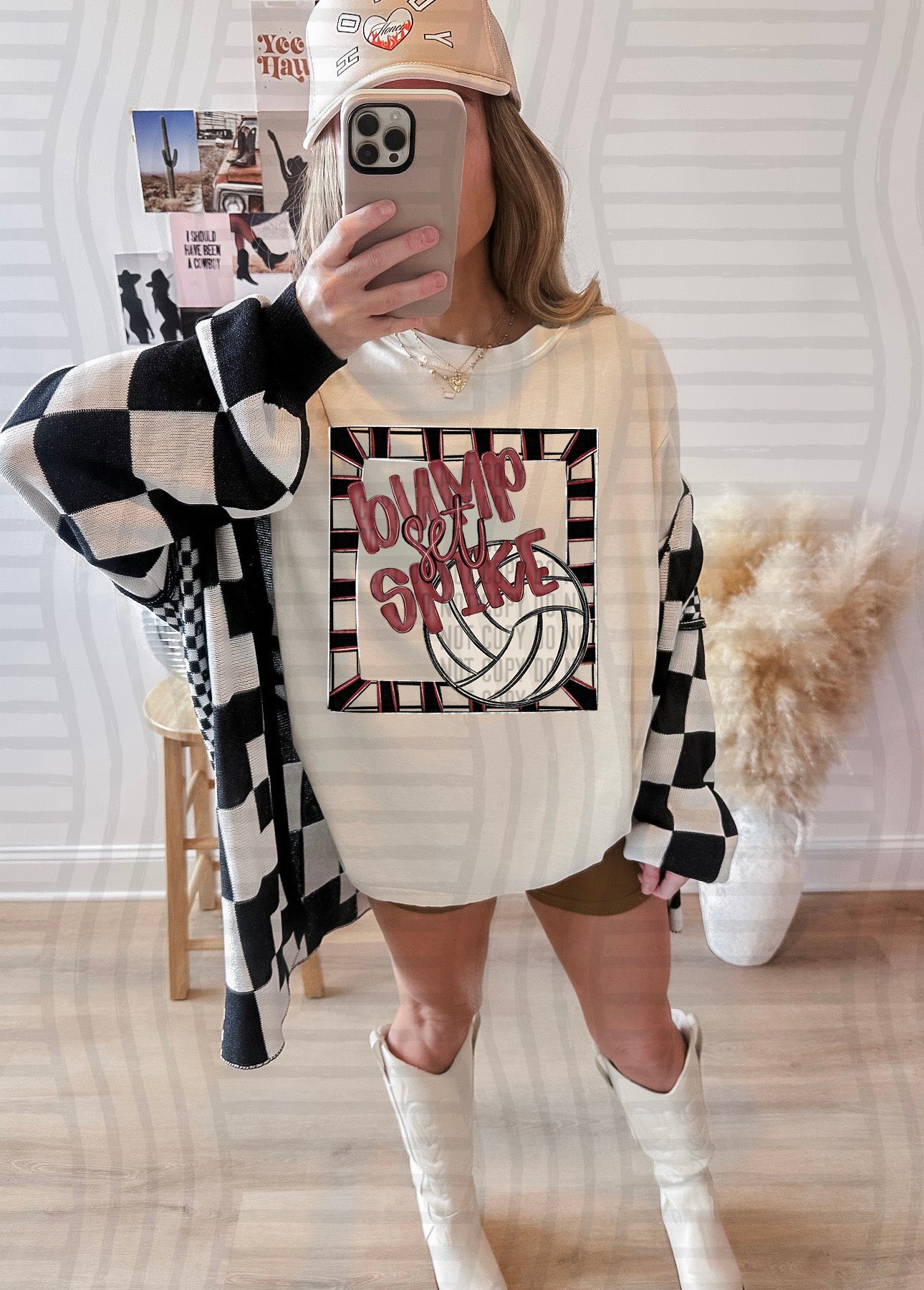 Bump, Set, Spike - Volleyball - Color Dropdown Digital Download 300DPI PNG FILE