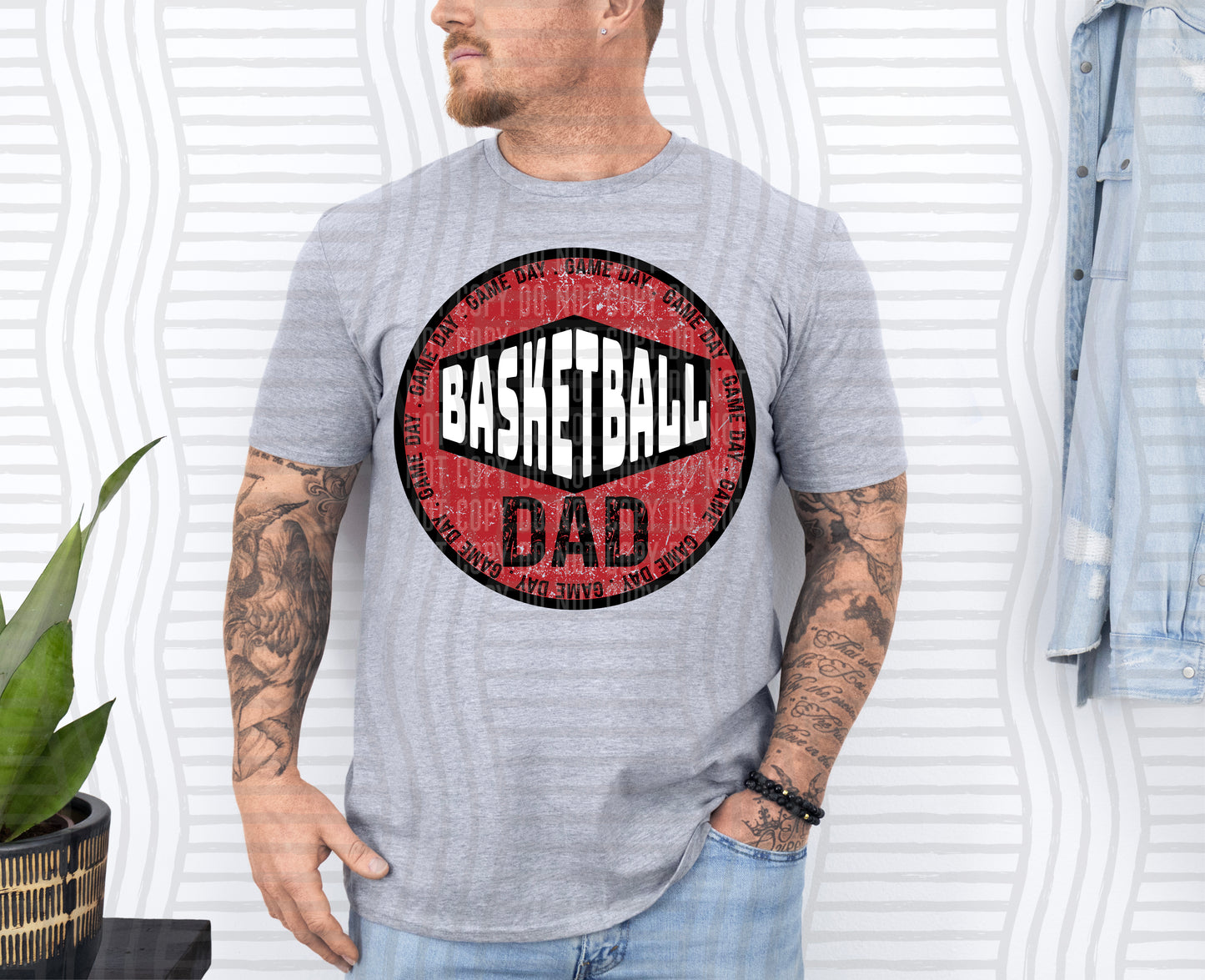 Basketball DAD -Color Dropdown Digital Download 300DPI PNG FILE