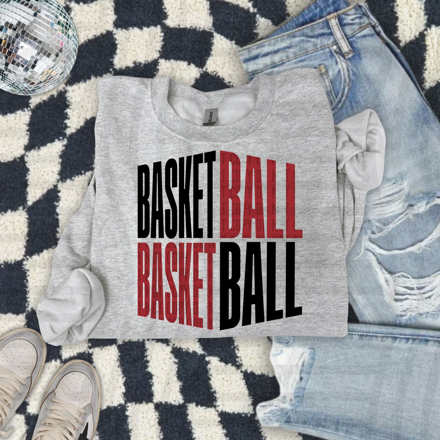 BASKETBALL Word Art -Color Dropdown Digital Download 300DPI PNG FILE