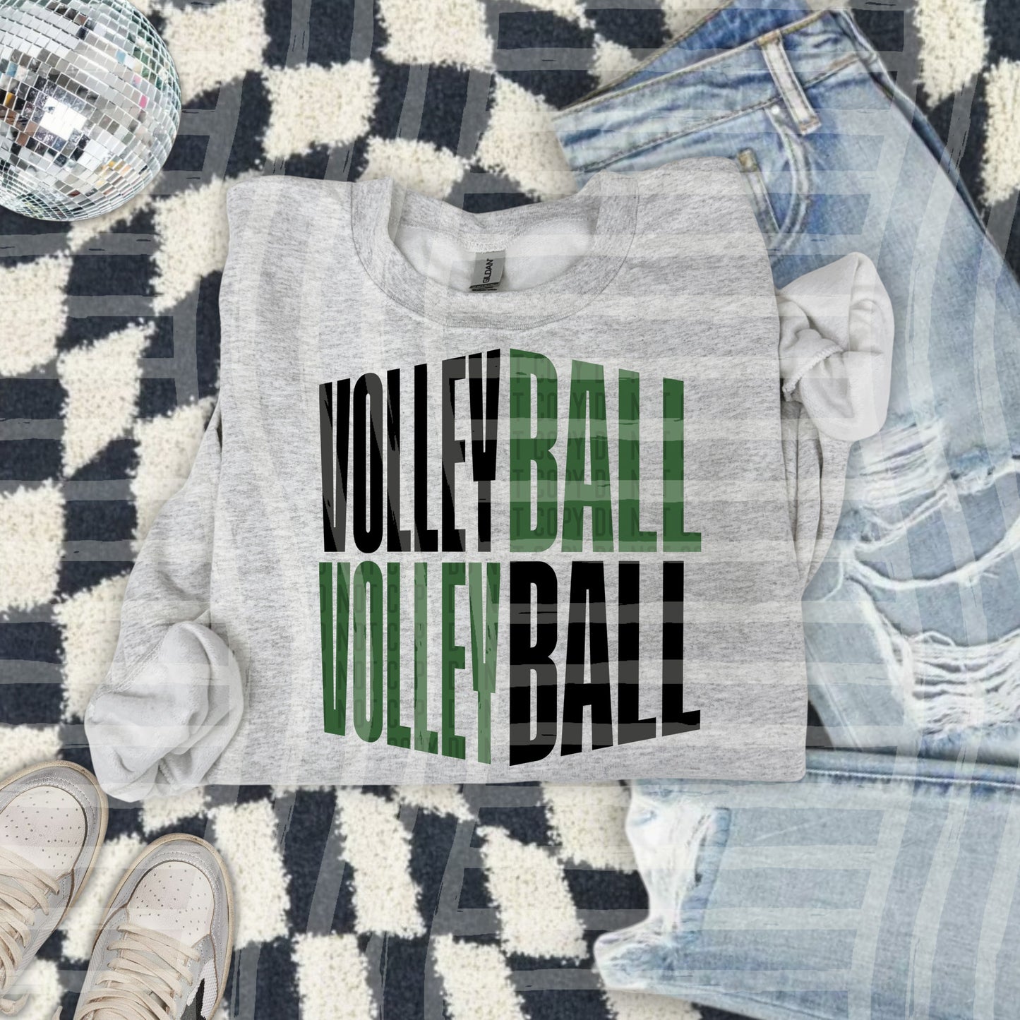 Volleyball word art - Color Dropdown Digital Download 300DPI PNG FILE