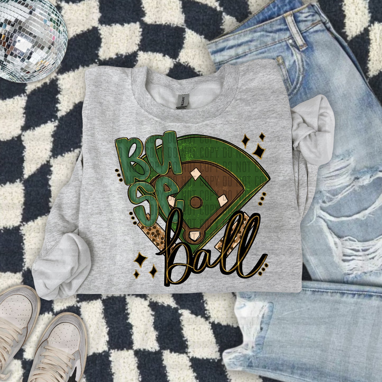 Baseball Field -Color Dropdown Digital Download 300DPI PNG FILE