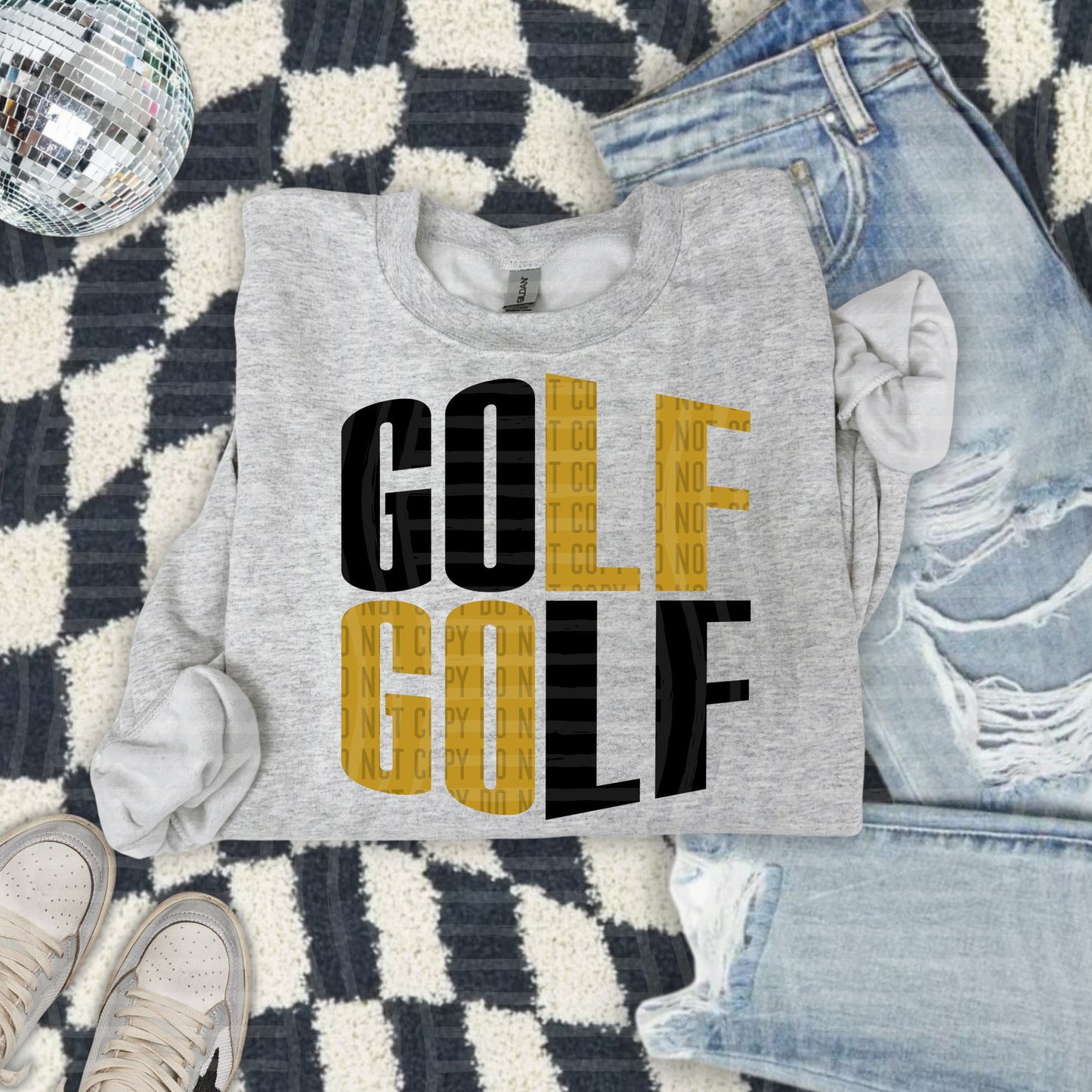 GOLF word art - Color Dropdown Digital Download 300DPI PNG FILE