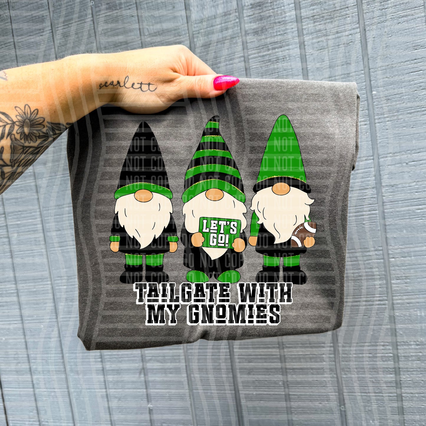 Tailgate with my gnomies - Color Dropdown Digital Download 300DPI PNG FILE