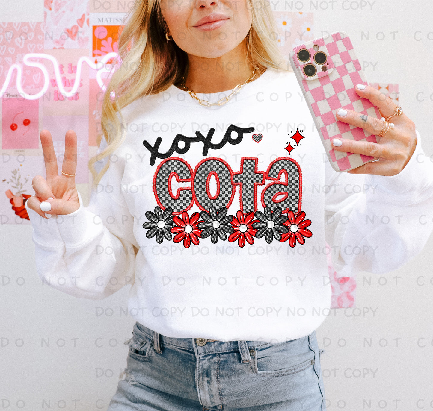 XOXO - PICK A NAME DROPDOWN + CUSTOM - Digital Download 300DPI PNG FILE