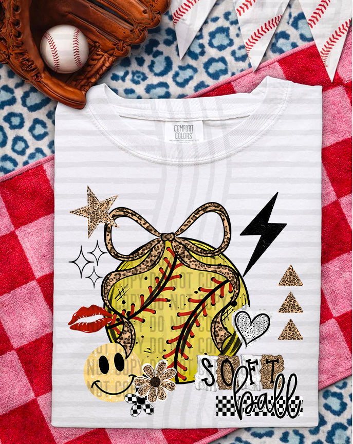 Baseball/Softball Leopard - Color Dropdown Digital Download 300DPI PNG FILE