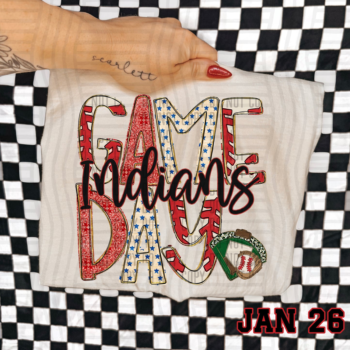Game Day BASEBALL- Custom + DROPDOWN - 300 DPI digital download