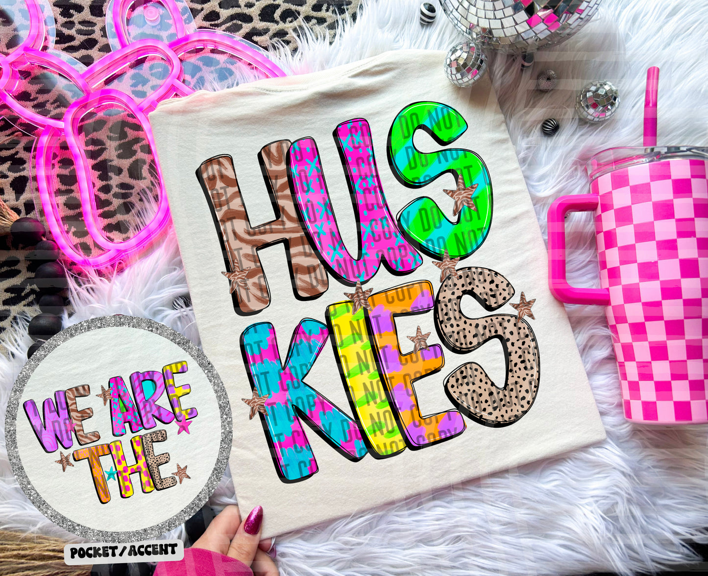 Funky Mix Up - Optional POCKET - Custom + Dropdown  - 300 dpi Digital Download