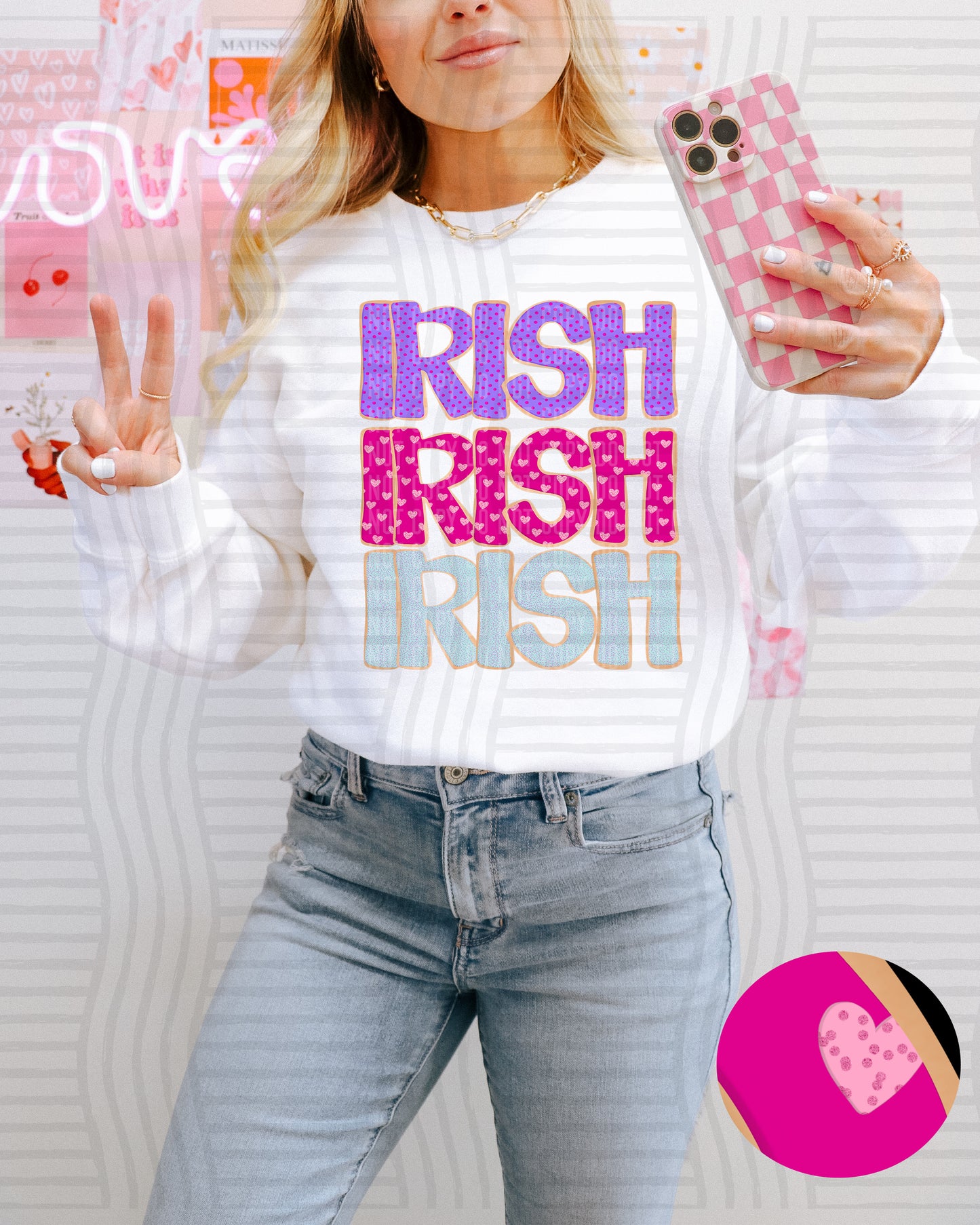 Sugar Cookie Stacked - Custom + Dropdown - 300 dpi Digital Download