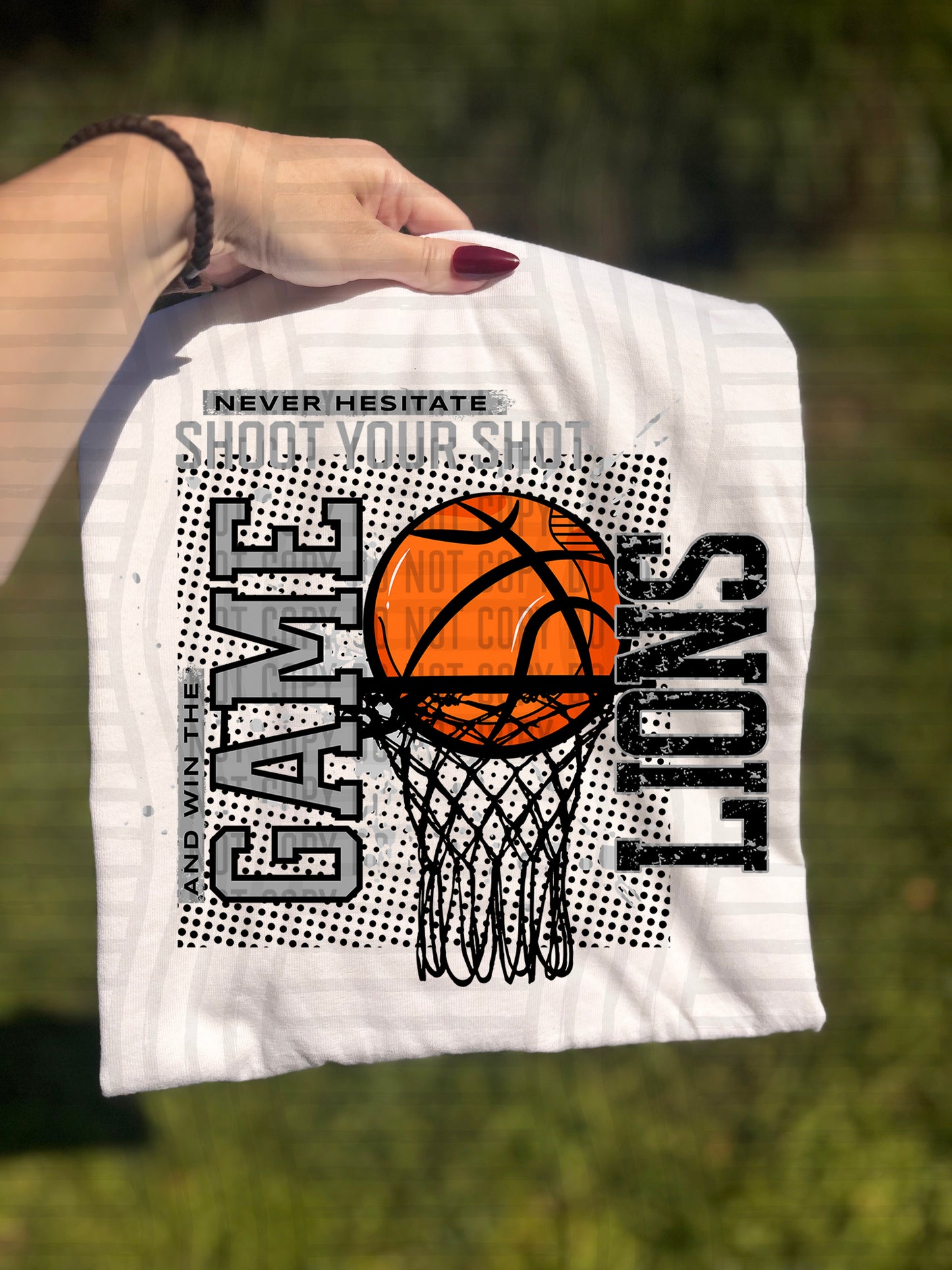 Basketball Never Hesitate - 300 dpi Digital Download
