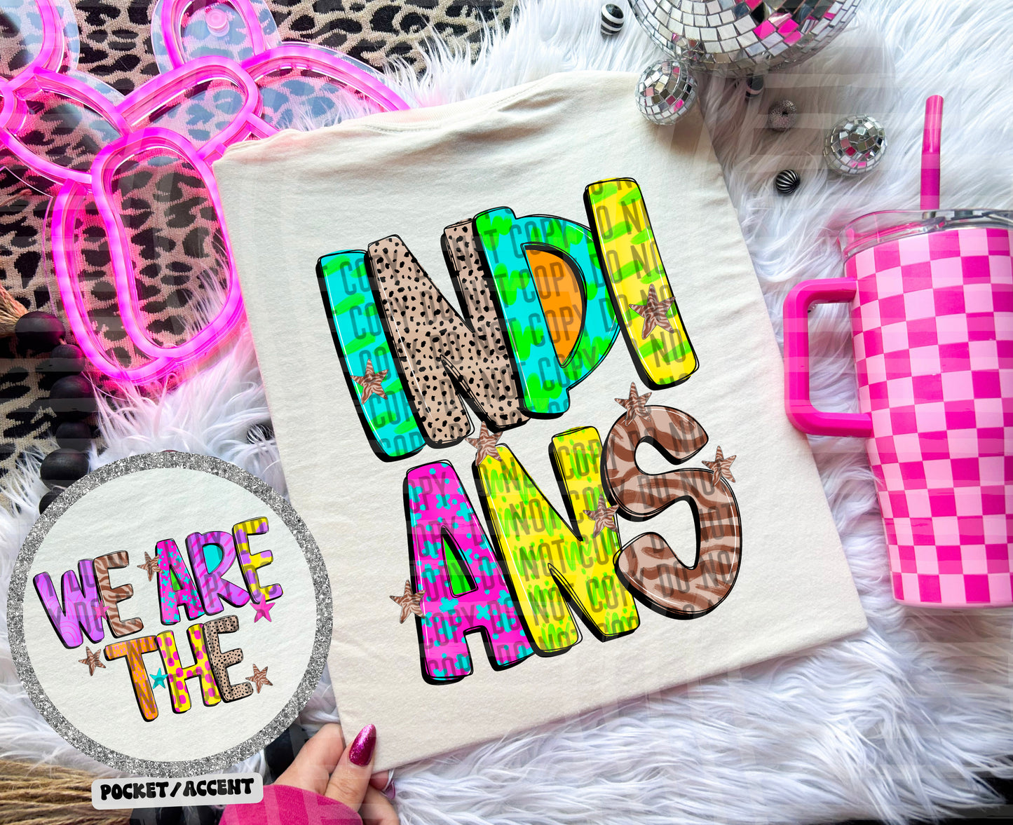 Funky Mix Up - Optional POCKET - Custom + Dropdown  - 300 dpi Digital Download