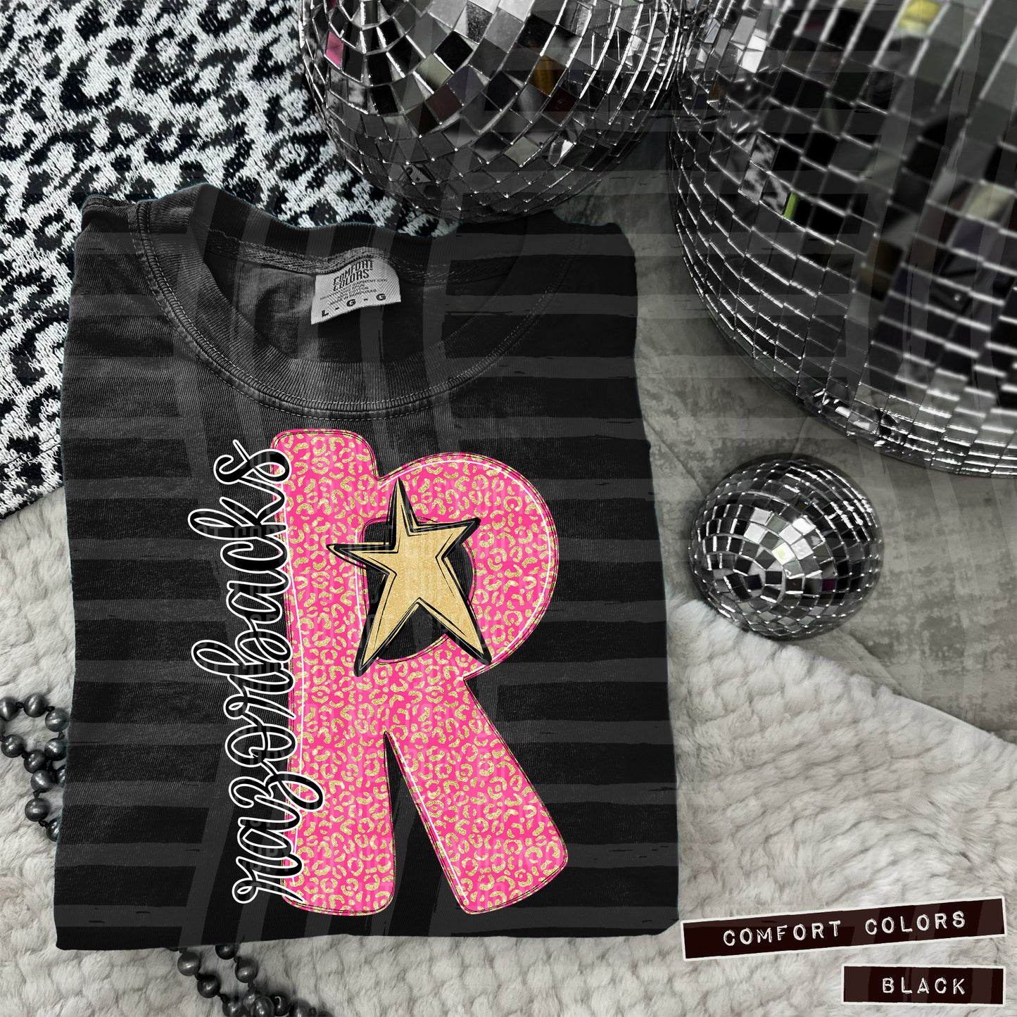Pink Leopard Single Letter - Dropdown + CUSTOM- Digital Download 300DPI PNG FILE