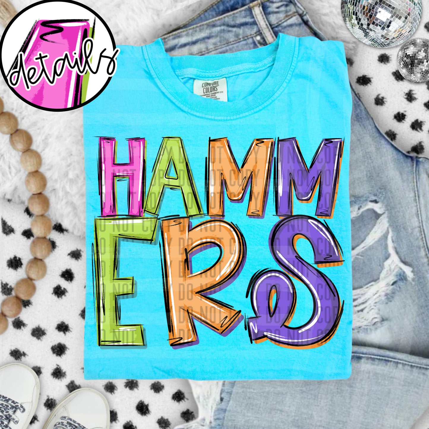 Neon Barbie Stacked - Custom + DROPDOWN - 300 DPI digital download