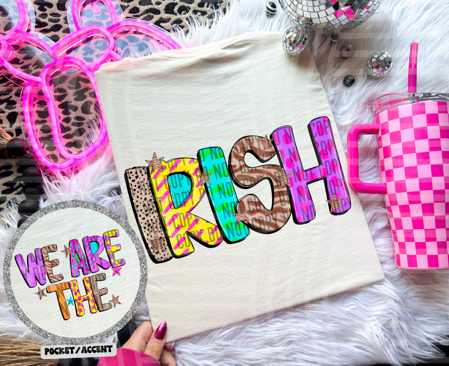 Funky Mix Up - Optional POCKET - Custom + Dropdown  - 300 dpi Digital Download