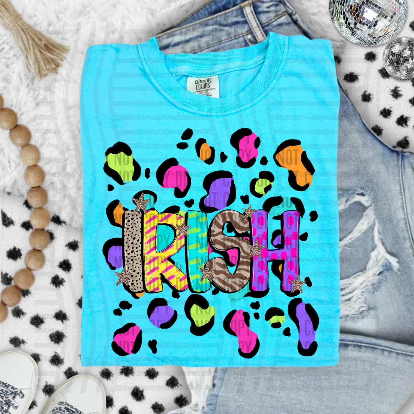 Funky Mix-Up Leopard Spot Mascots - Custom + Dropdown - 300 dpi Digital Download