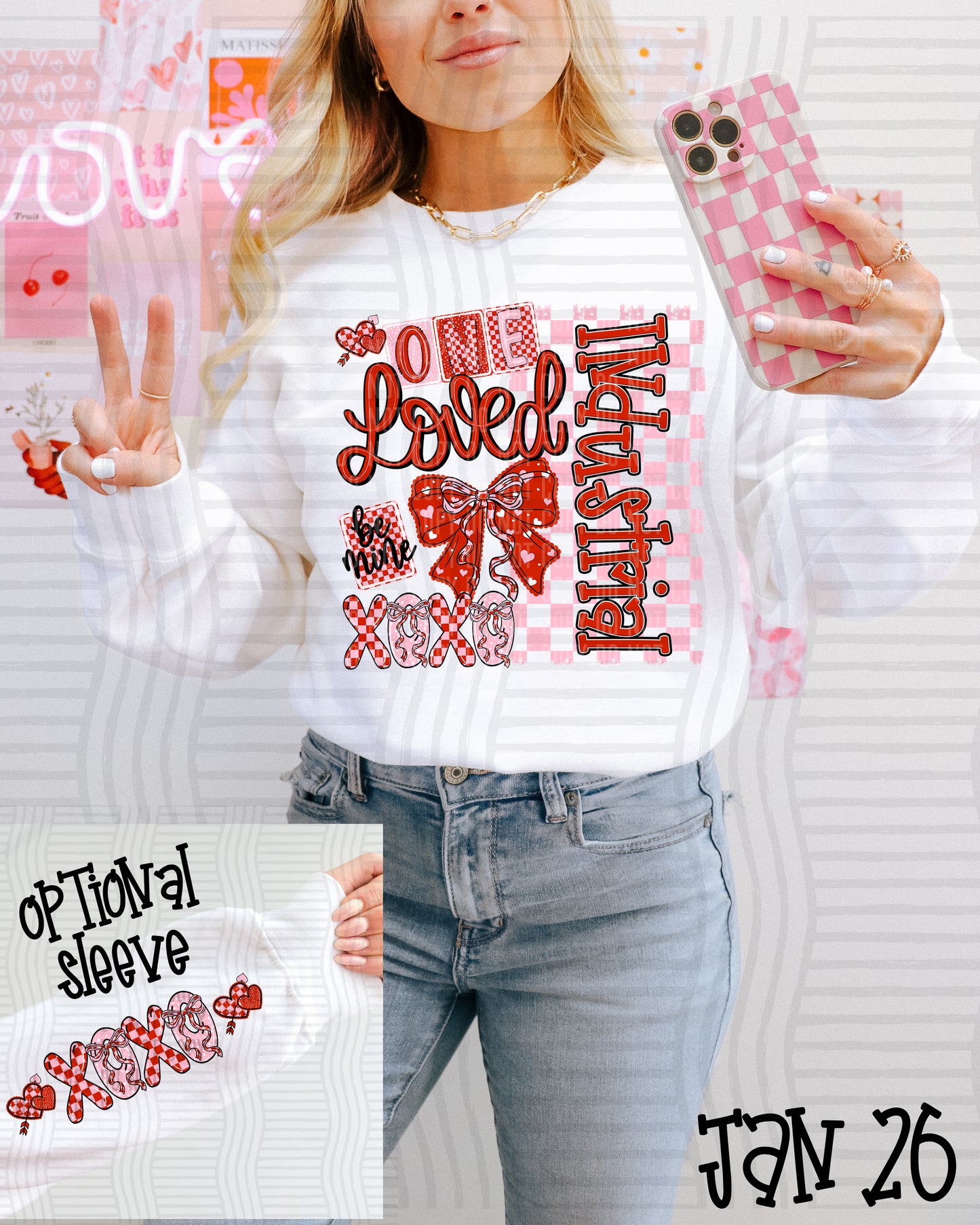 One Loved MASCOT (SINGULAR) + OPTIONAL SLEEVES - Custom + DROPDOWN - 300 DPI digital download