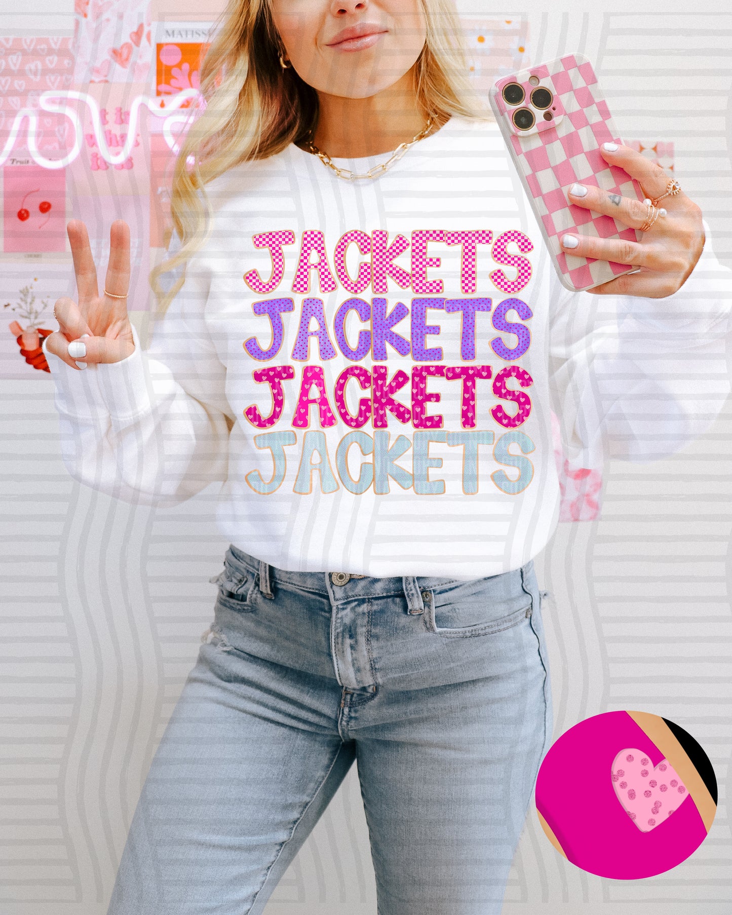 Sugar Cookie Stacked - Custom + Dropdown - 300 dpi Digital Download