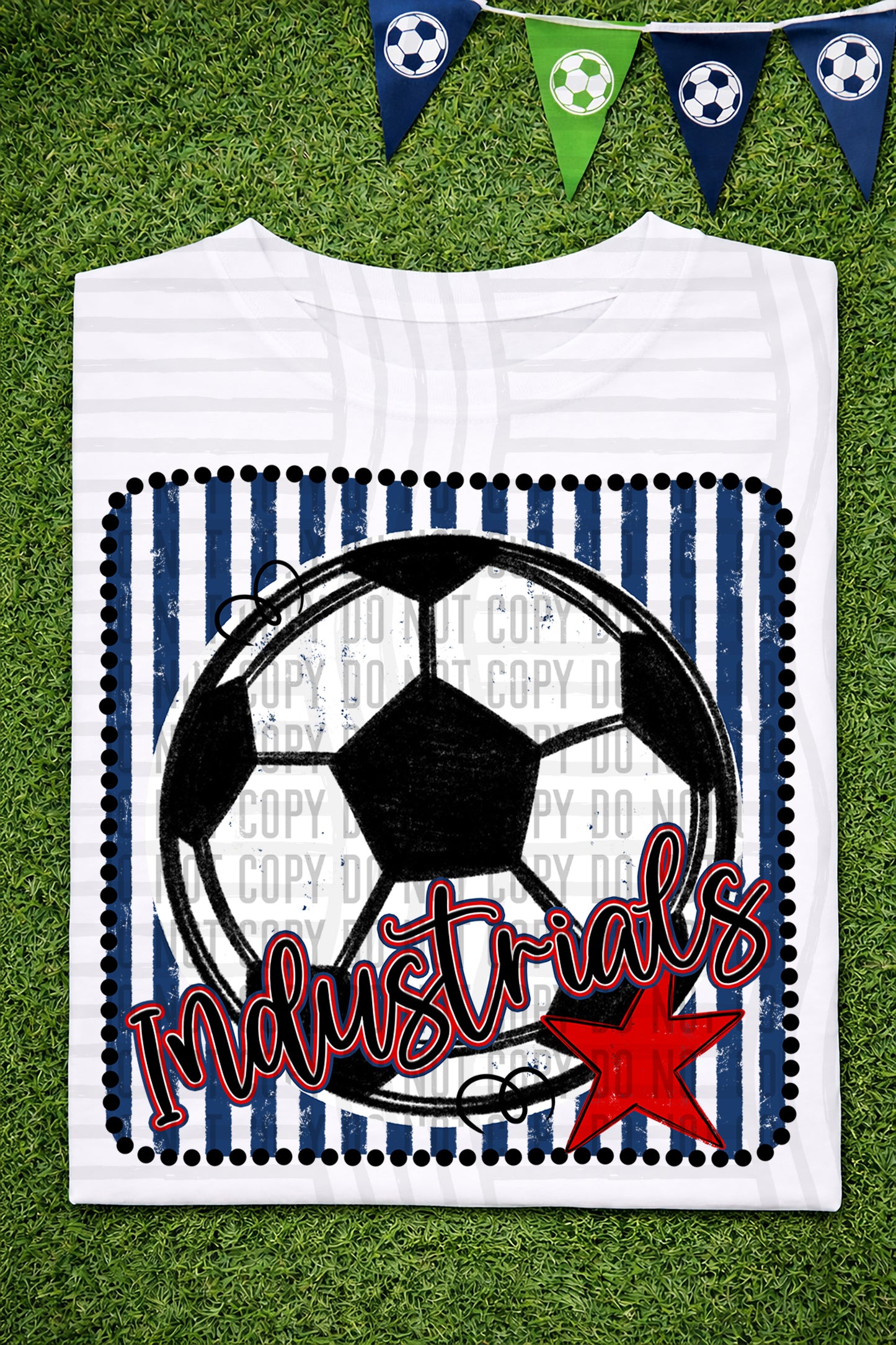 Soccer RWB Framed -  Custom + DROPDOWN - 300 DPI digital download