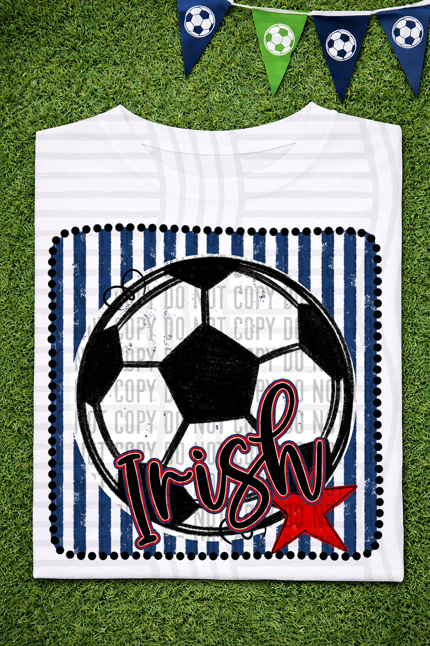 Soccer RWB Framed -  Custom + DROPDOWN - 300 DPI digital download