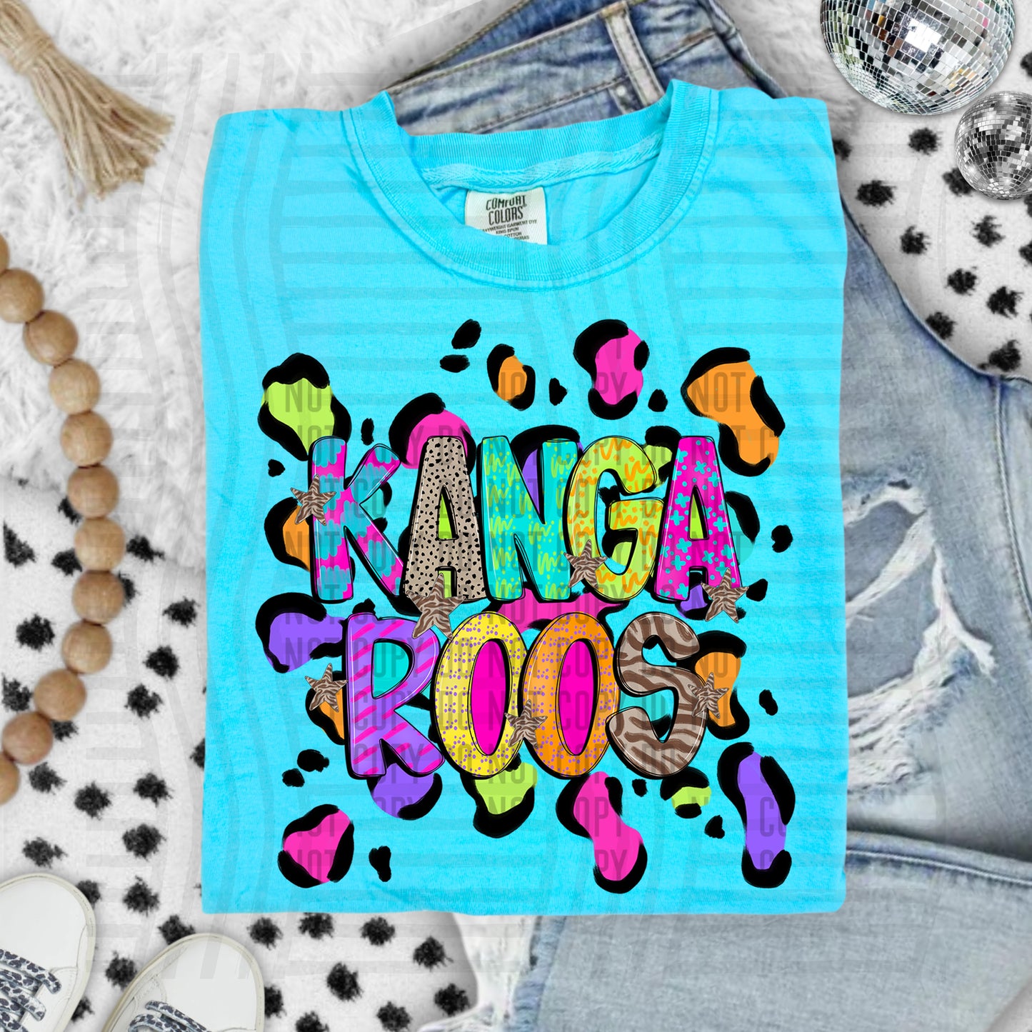 Funky Mix-Up Leopard Spot Mascots - Custom + Dropdown - 300 dpi Digital Download