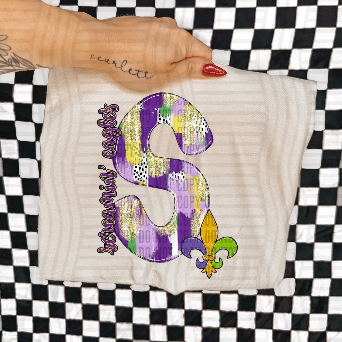 Mardi Mascots Custom + Dropdown  - 300 dpi Digital Download