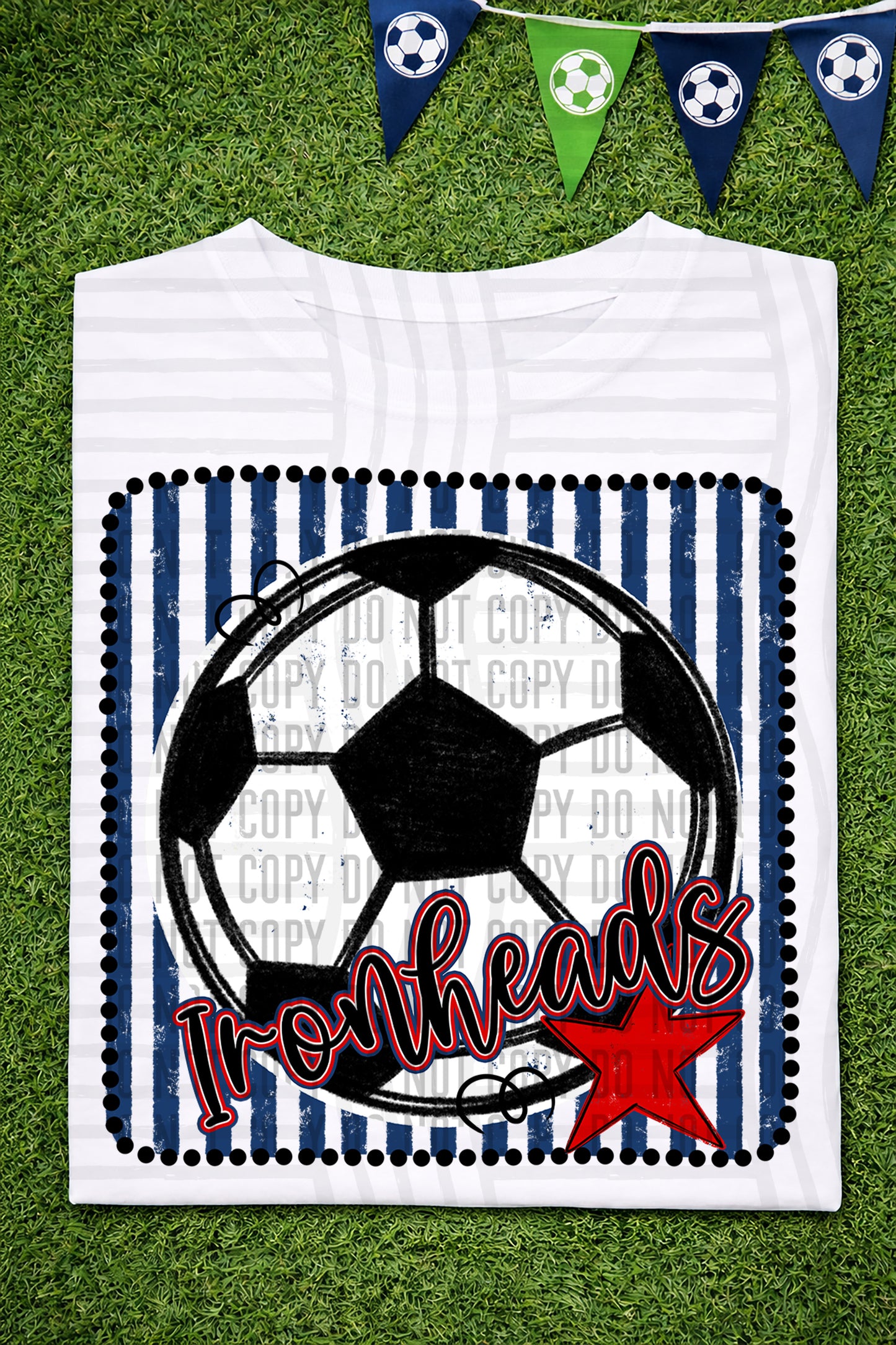 Soccer RWB Framed -  Custom + DROPDOWN - 300 DPI digital download