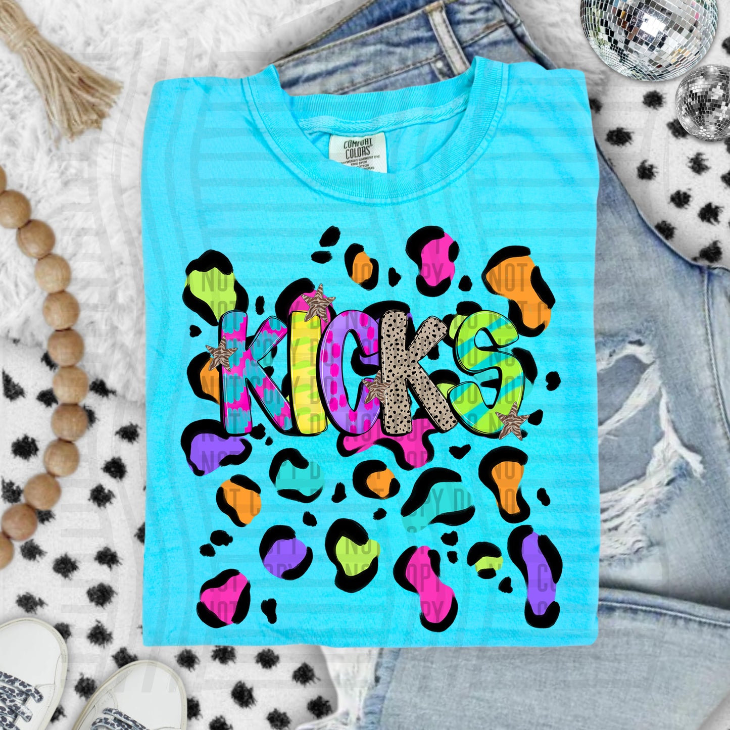 Funky Mix-Up Leopard Spot Mascots - Custom + Dropdown - 300 dpi Digital Download