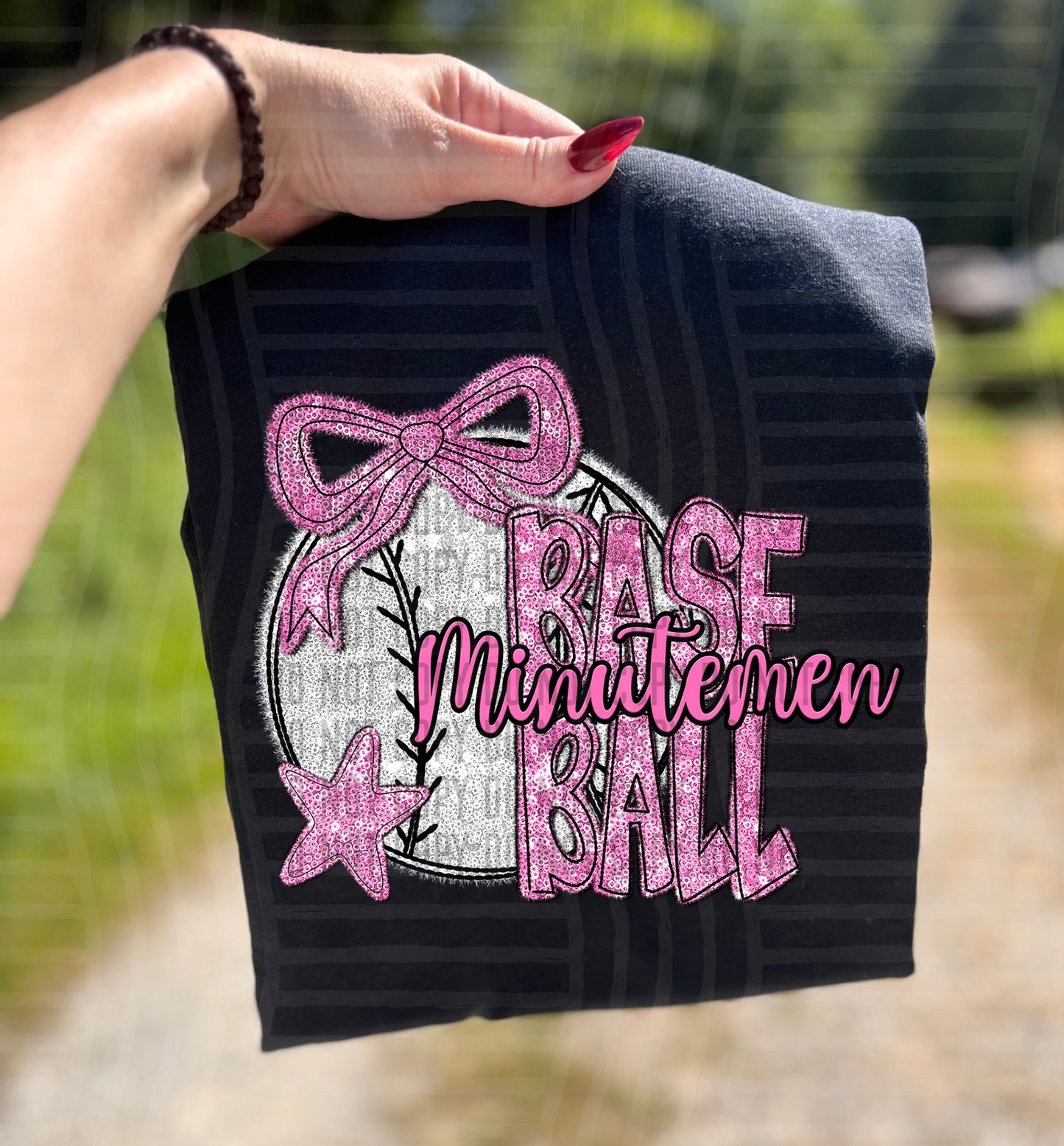 Baseball Mascots - Faux Sequin - Custom + Dropdown - 300 dpi Digital Download