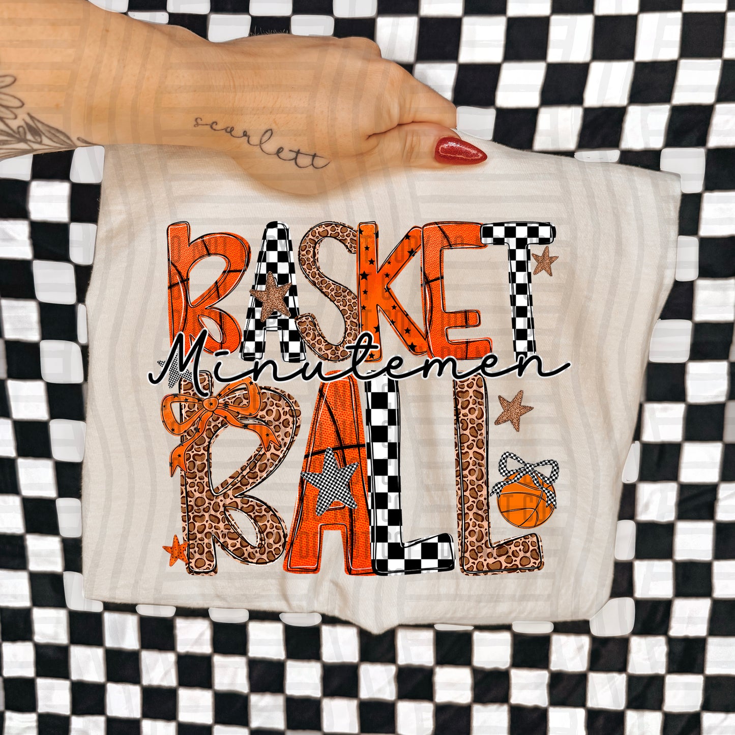 Basketball Mascots +optional POCKET Custom + Dropdown  - 300 dpi Digital Download