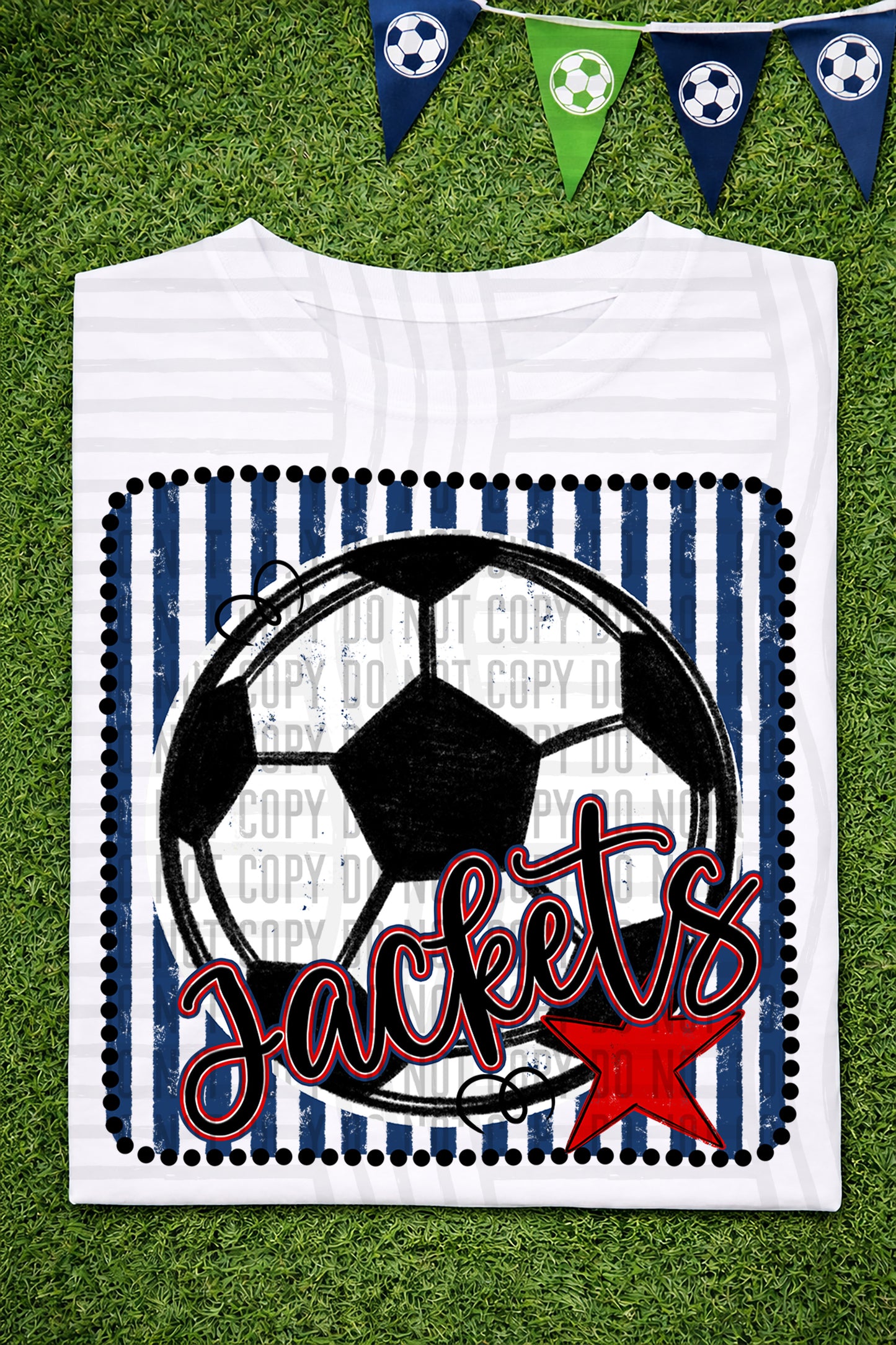 Soccer RWB Framed -  Custom + DROPDOWN - 300 DPI digital download