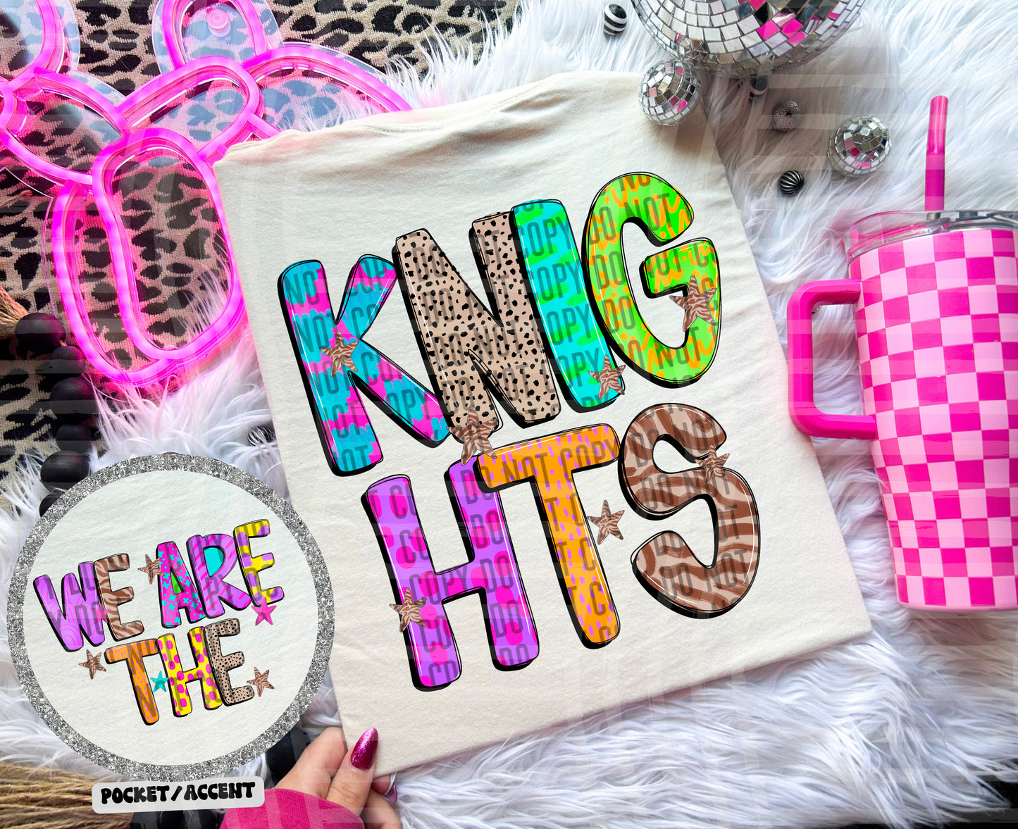 Funky Mix Up - Optional POCKET - Custom + Dropdown  - 300 dpi Digital Download