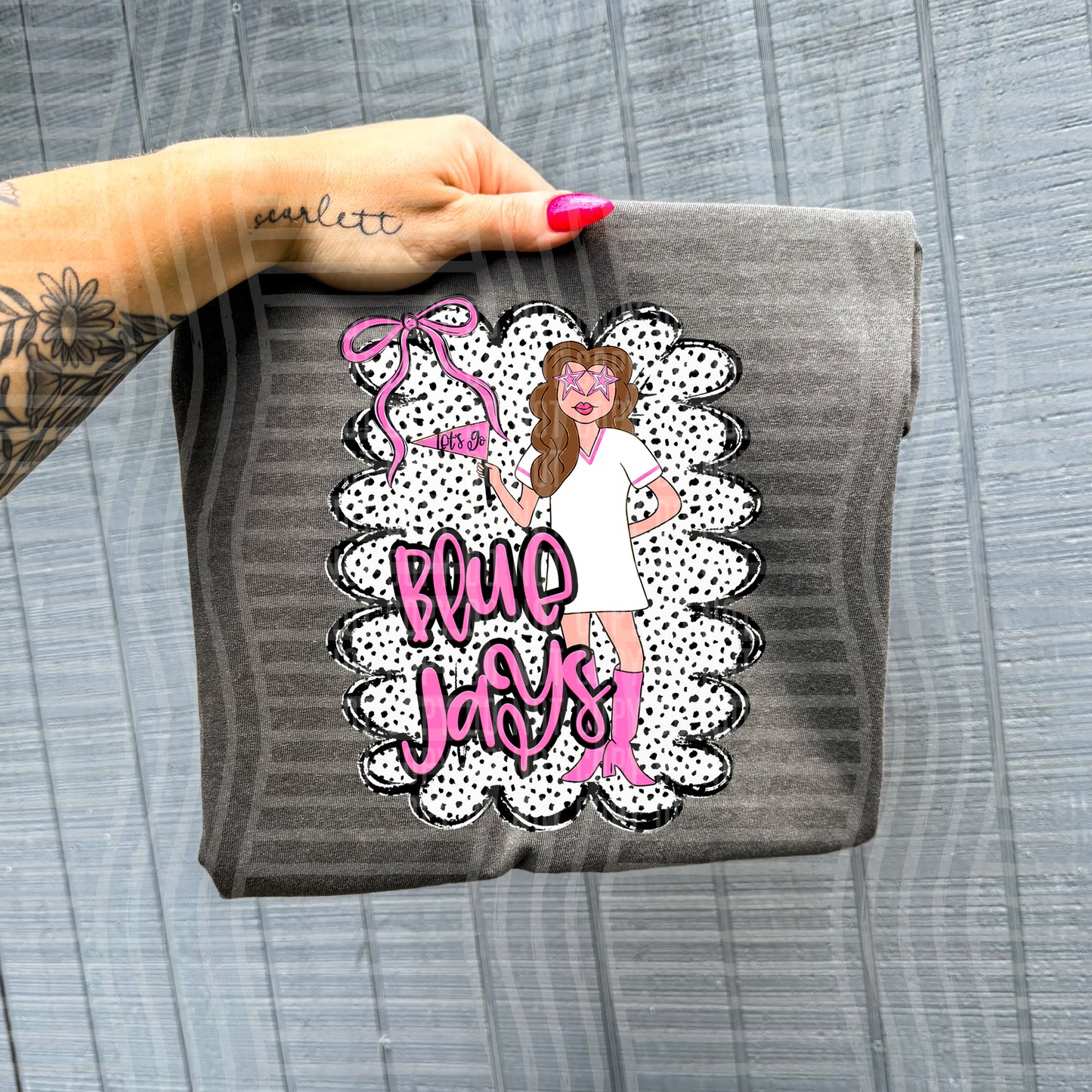 Pink Preppy Gals BRUNETTE +CUSTOM - Dropdown - Digital Download 300DPI PNG FILE