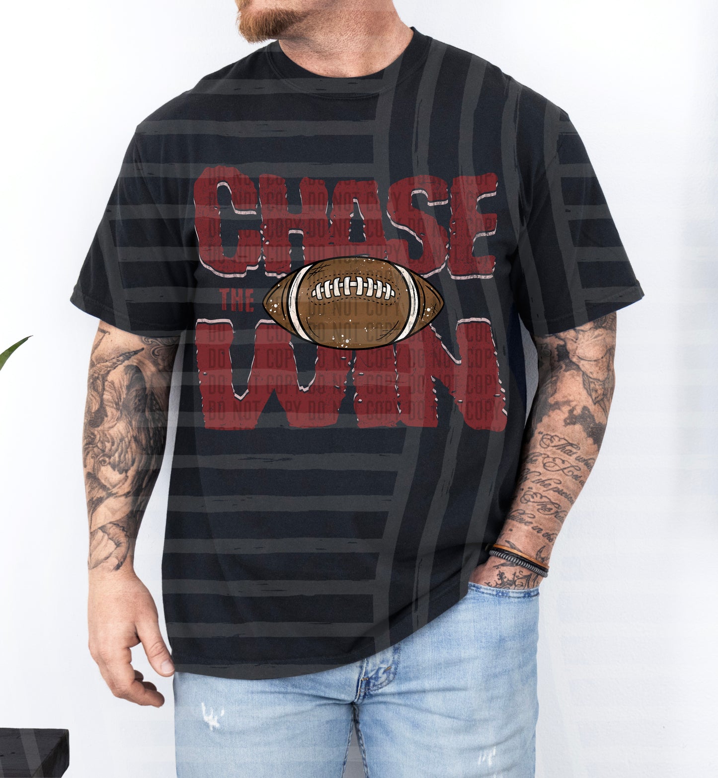 Chase the Win FOOTBALL - Color Dropdown Digital Download 300DPI PNG FILE