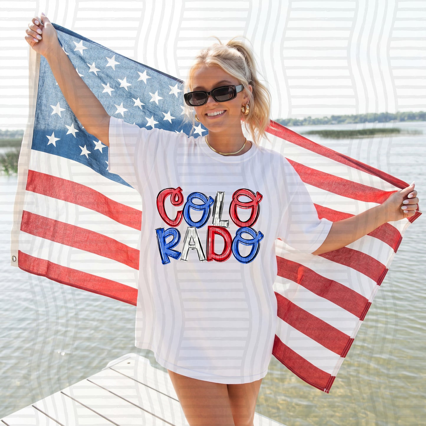 RWB messy STATES - Digital download 300DPI PNG FILE