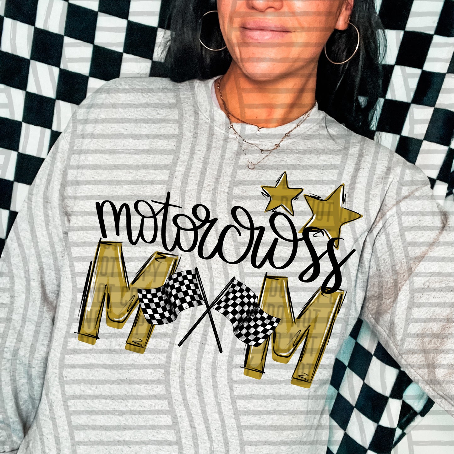 Motocross Mom - Color Dropdown Digital Download 300DPI PNG FILE