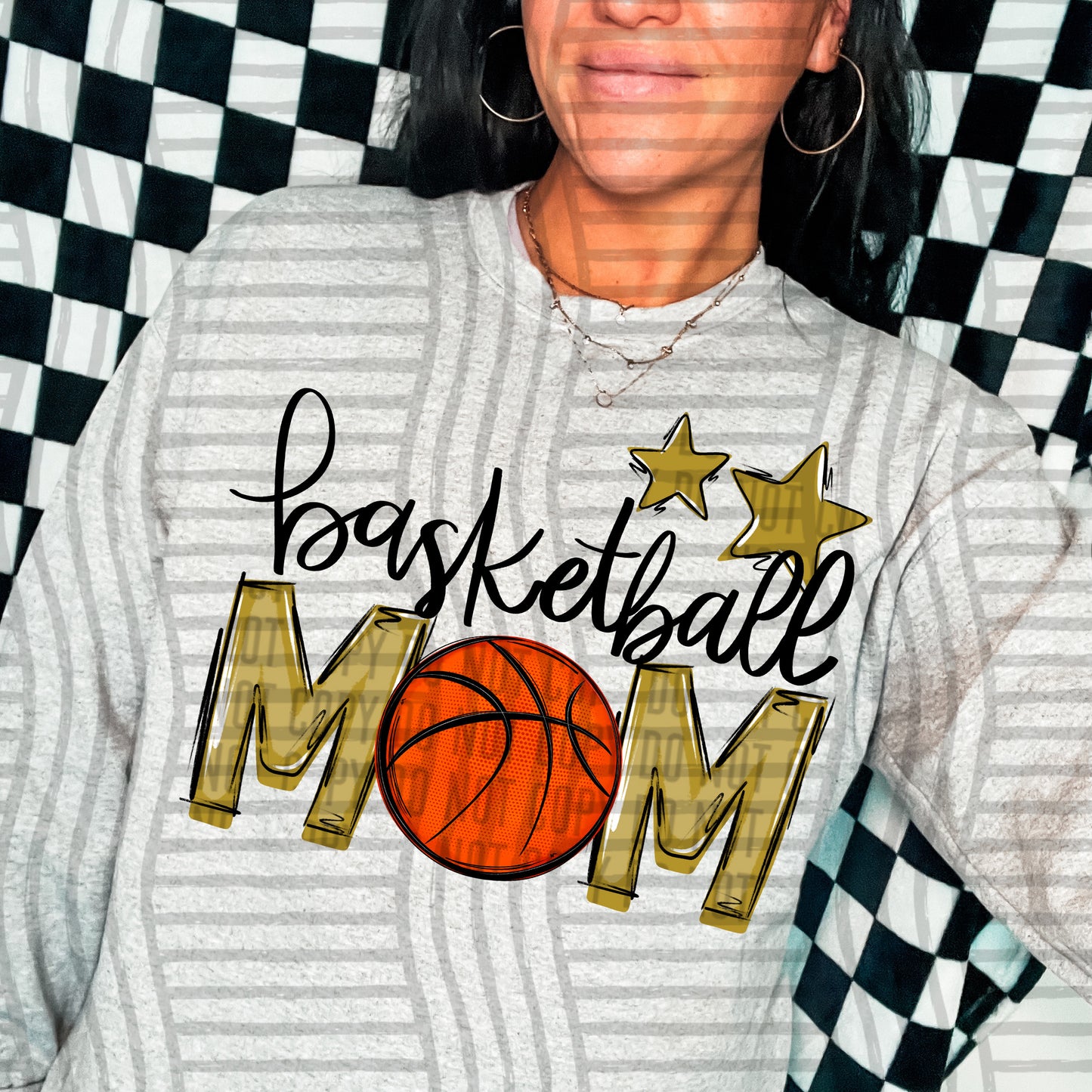 Basketball Mom - Color Dropdown Digital Download 300DPI PNG FILE