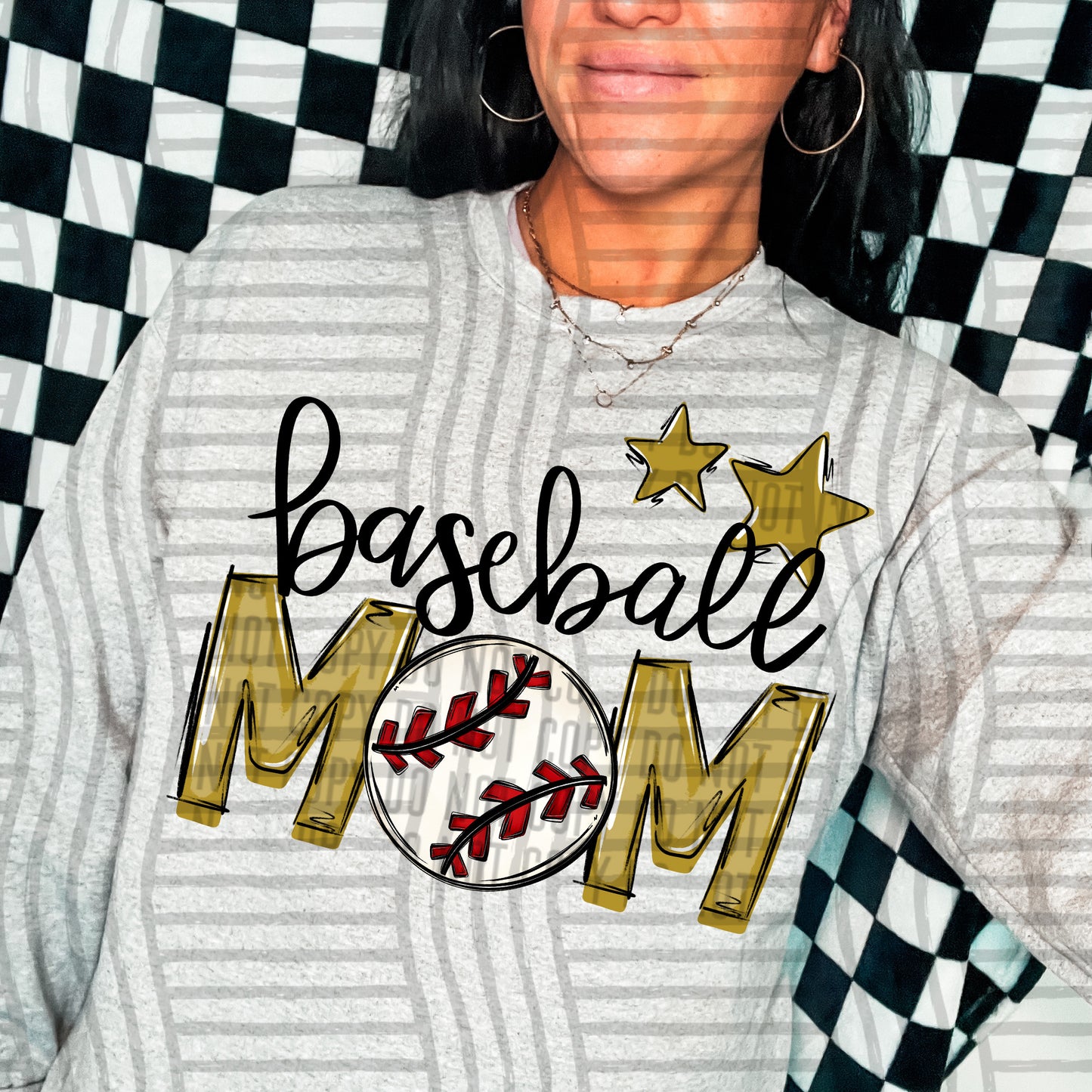 Baseball Mom - Color Dropdown Digital Download 300DPI PNG FILE